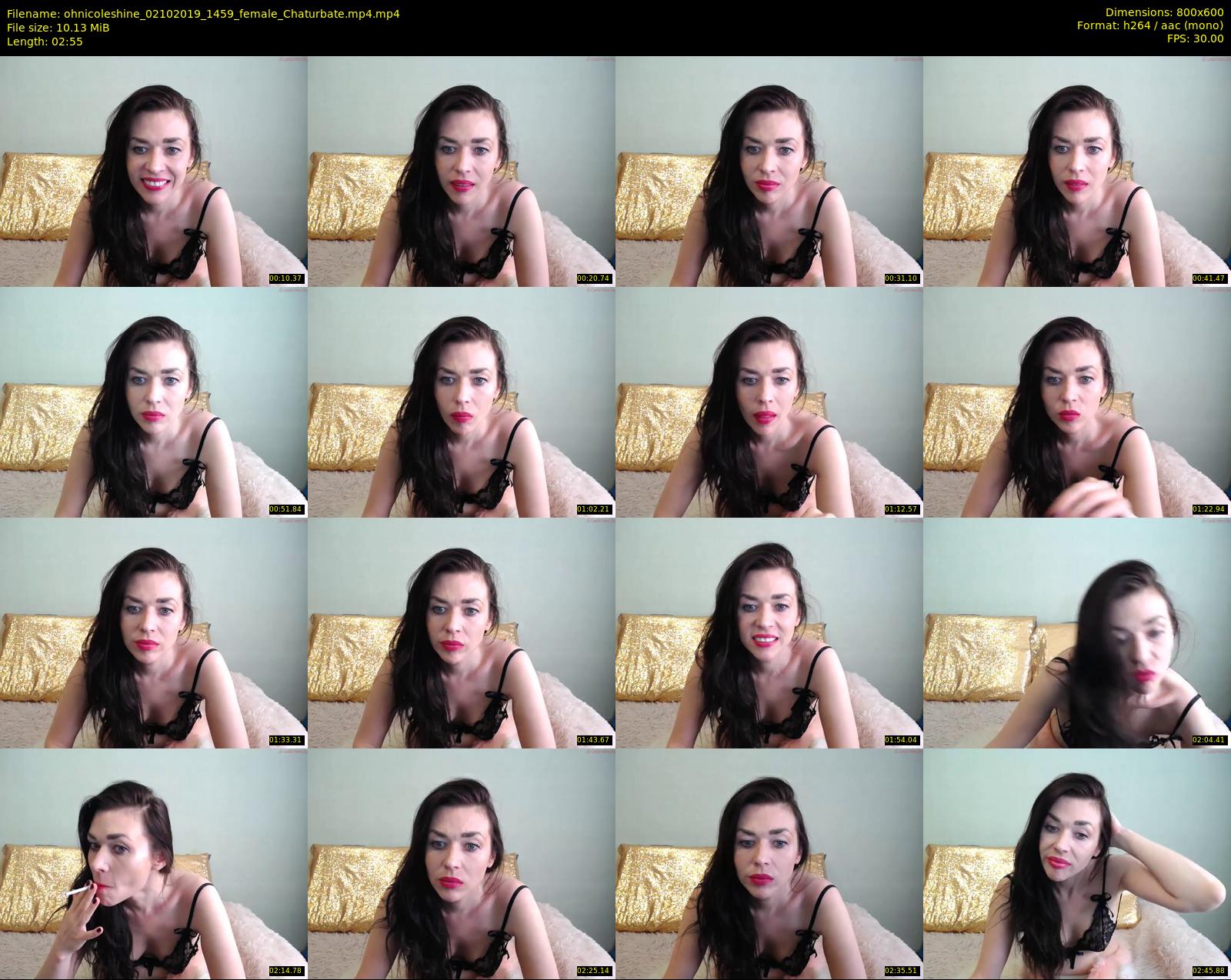 ohnicoleshine — 3 minute Chaturbate female cam show recording, 480p, Oct 2, 2019
