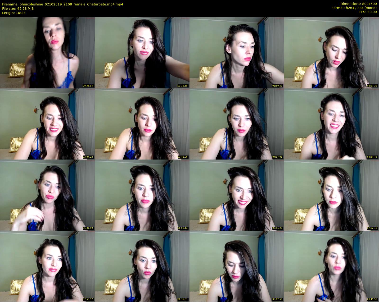 ohnicoleshine — 11 minute Chaturbate female cam show recording, 480p, Oct 2, 2019
