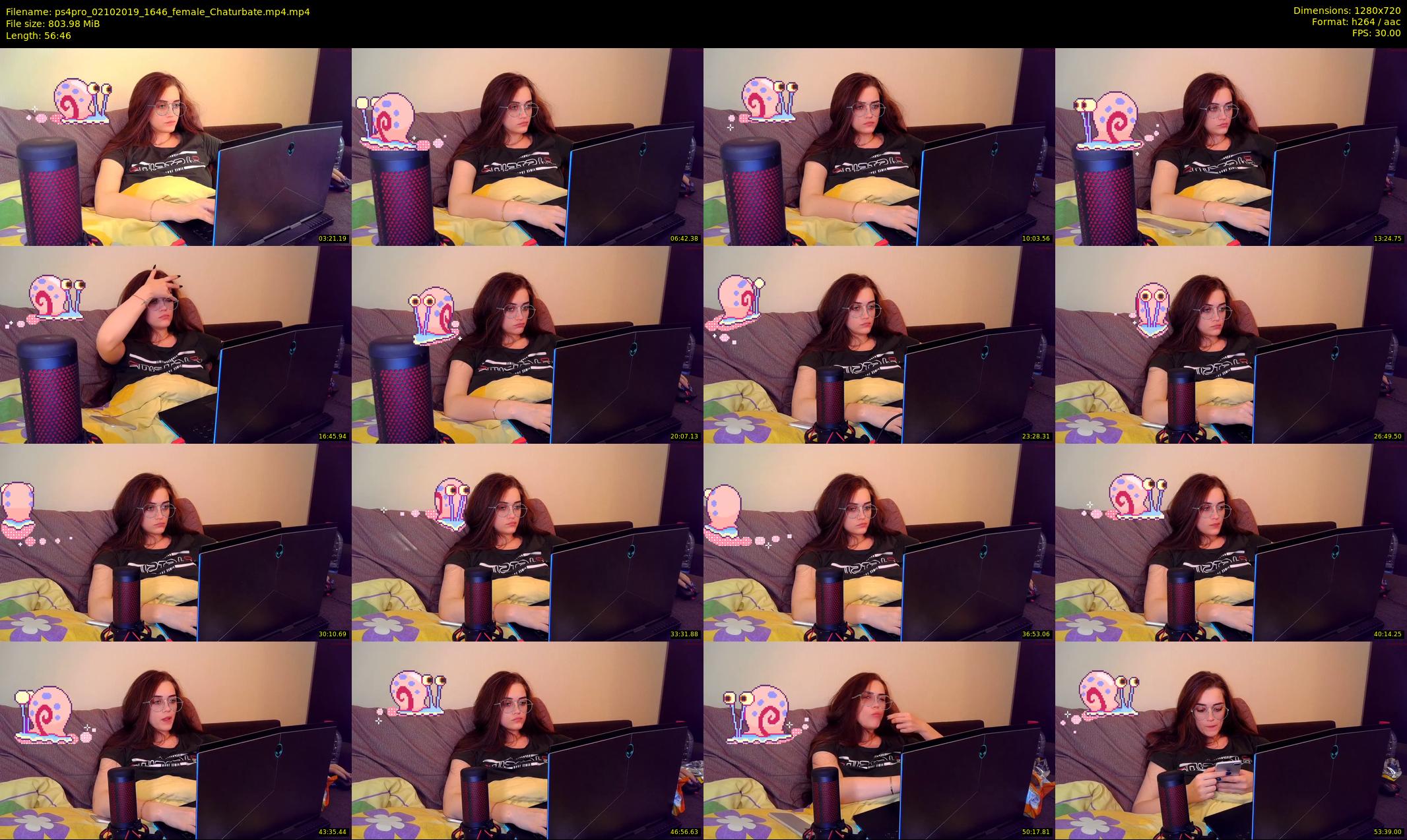 ps4pro — 57 minute Chaturbate female cam show recording, 720p, Oct 2, 2019