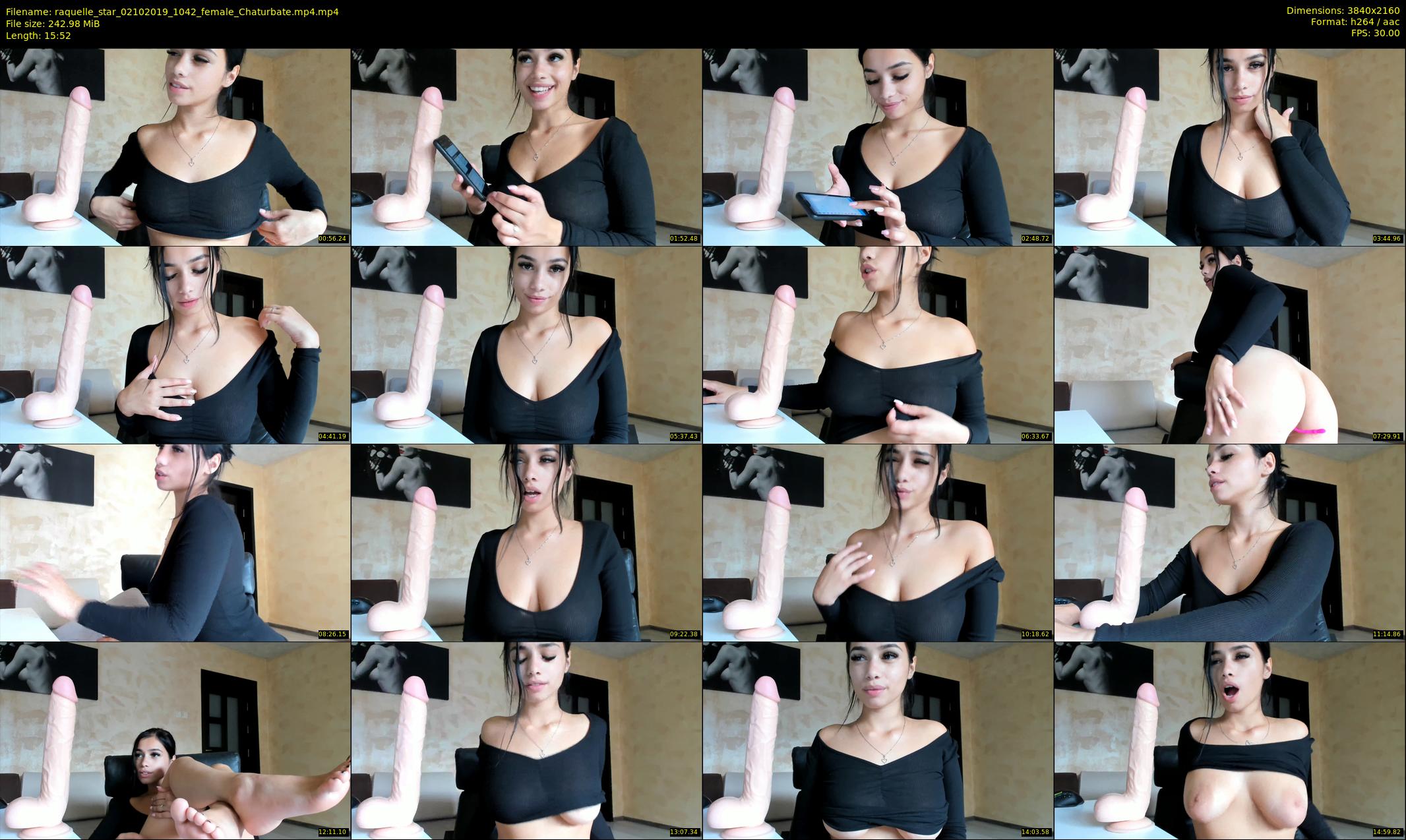raquelle_star — 16 minute Chaturbate couple cam show recording, 4K, Oct 2, 2019