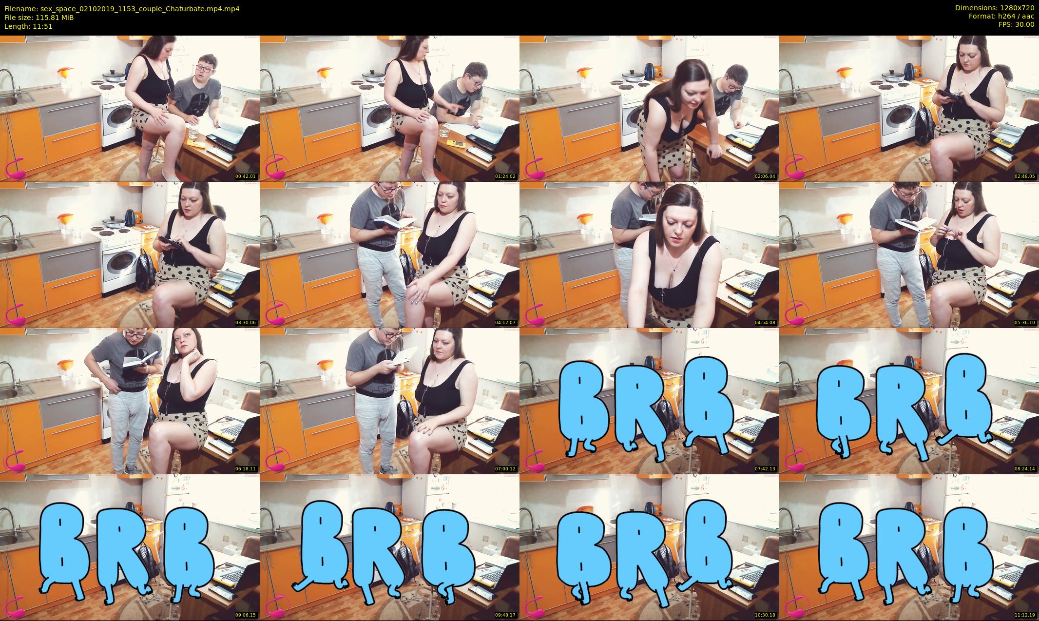 sex_space — 12 minute Chaturbate couple cam show recording, 720p, Oct 2, 2019