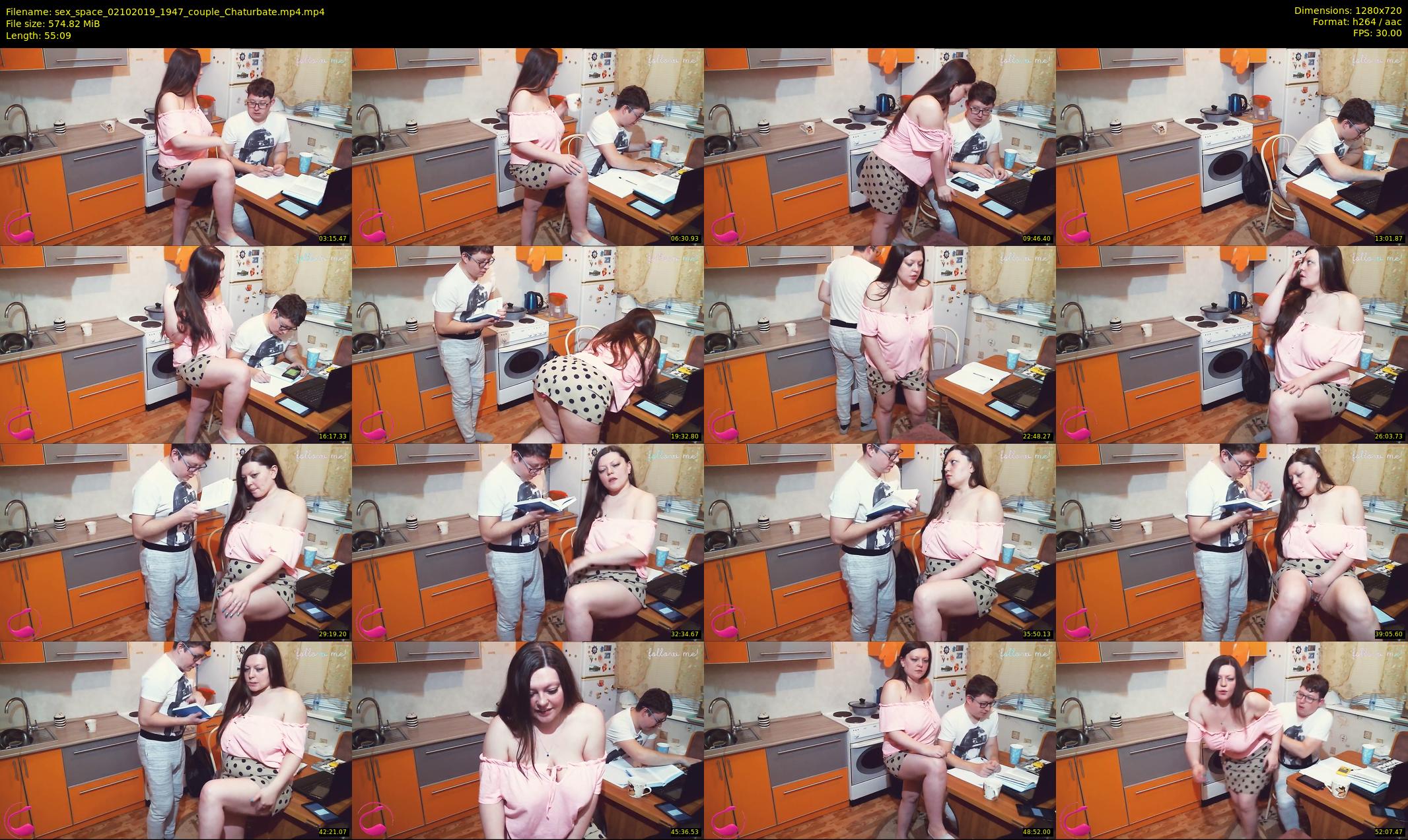 sex_space — 56 minute Chaturbate couple cam show recording, 720p, Oct 2, 2019