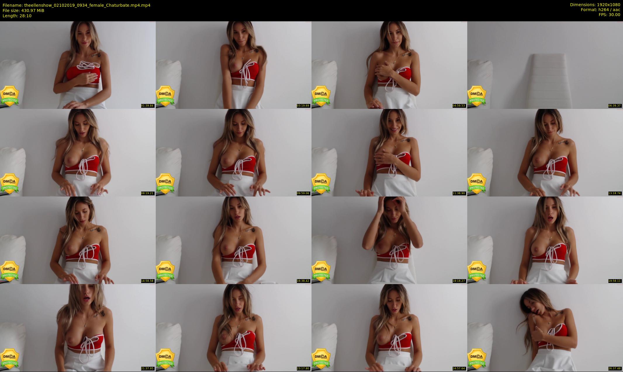 theellenshow — 29 minute Chaturbate female cam show recording, 1080p, Oct 2, 2019