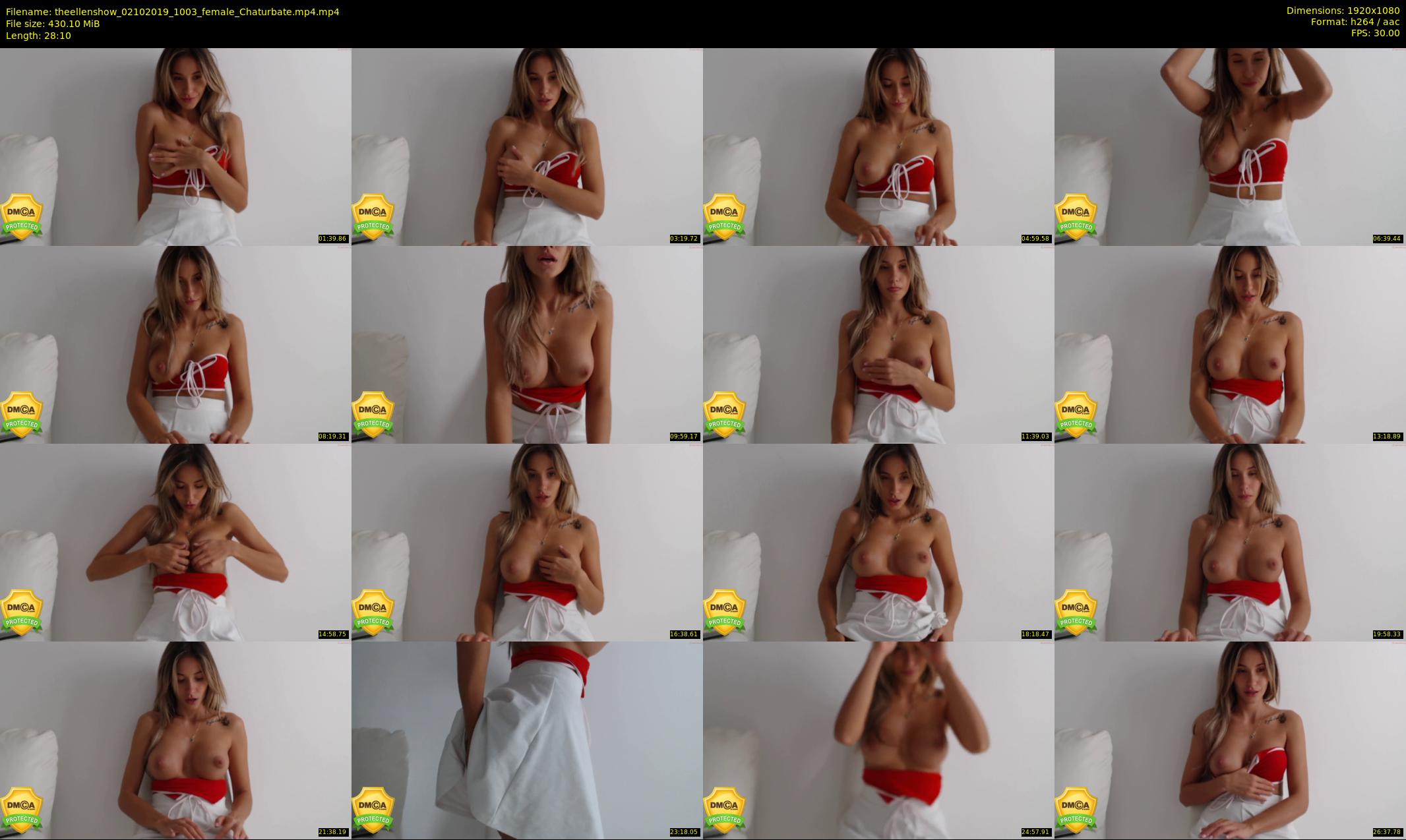 theellenshow — 29 minute Chaturbate female cam show recording, 1080p, Oct 2, 2019