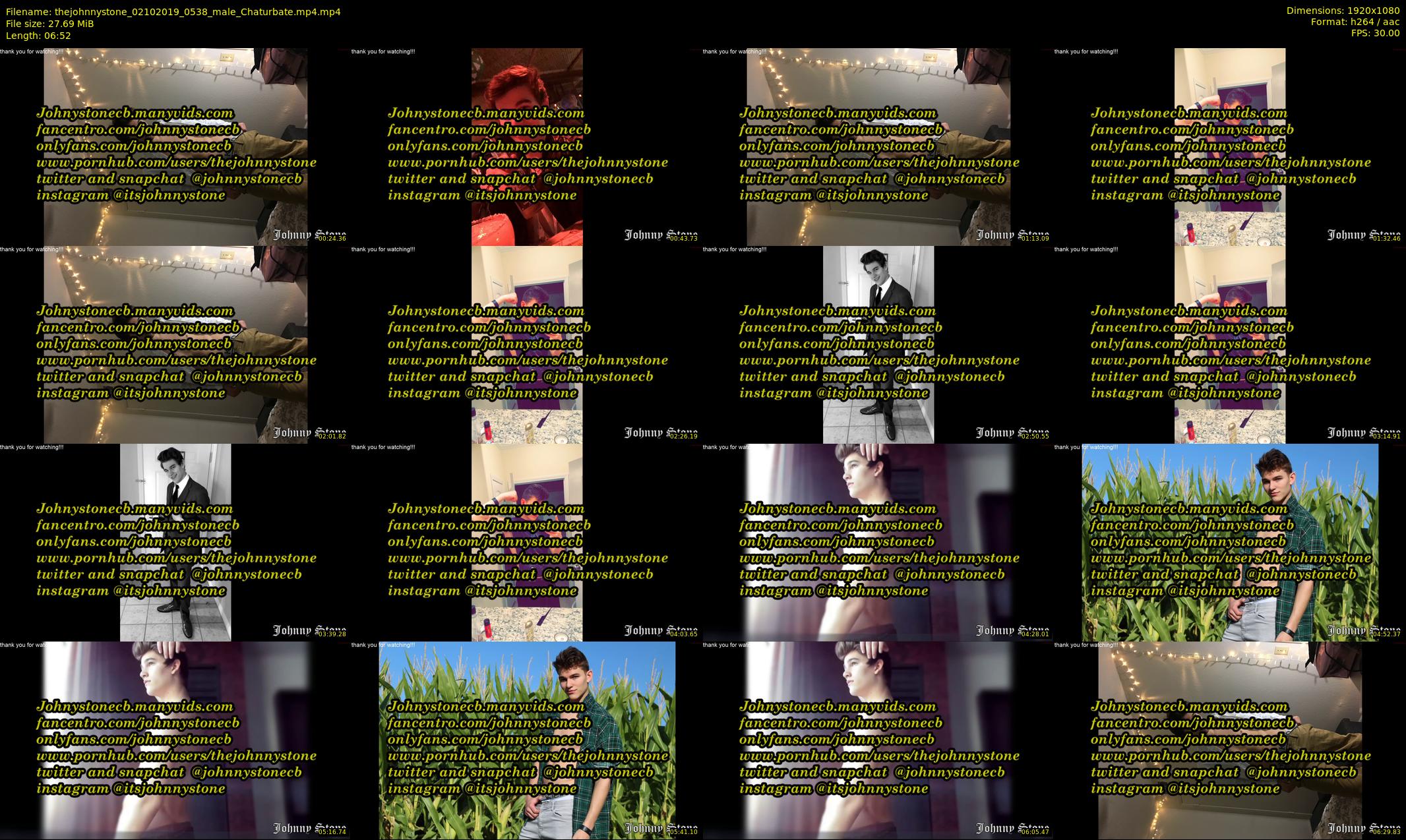 thejohnnystone — 7 minute Chaturbate male cam show recording, 1080p, Oct 2, 2019