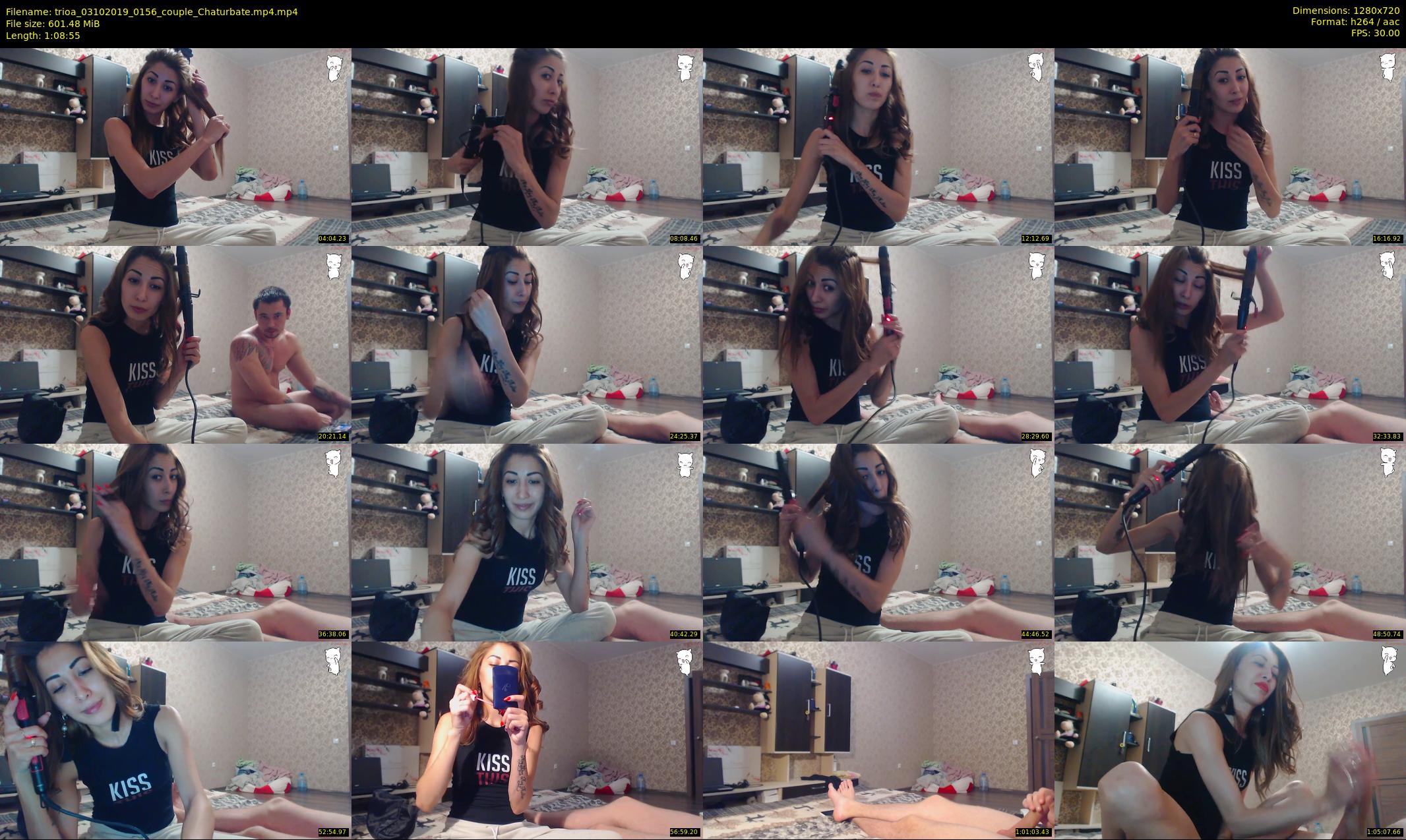trioa — 69 minute Chaturbate couple cam show recording, 720p, Oct 3, 2019