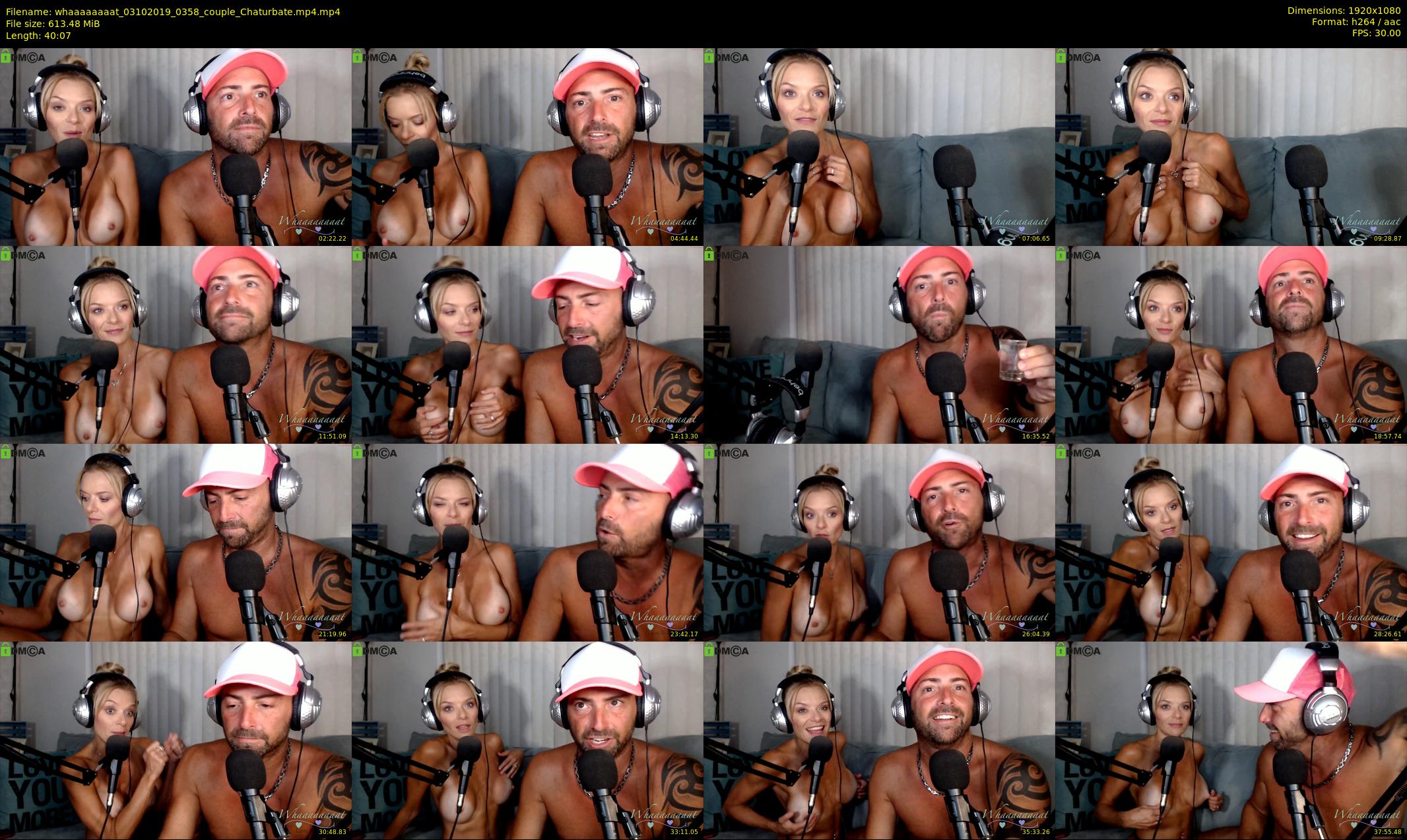 whaaaaaaaat — 41 minute Chaturbate couple cam show recording, 1080p, Oct 3, 2019