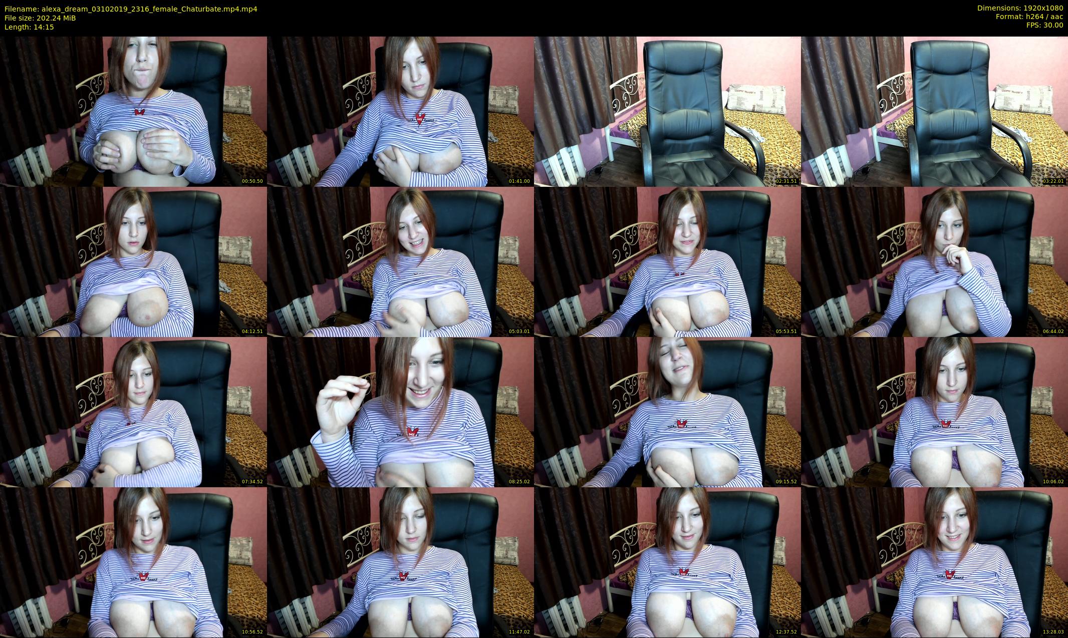 alexa_dream — 15 minute Chaturbate female cam show recording, 1080p, Oct 3, 2019