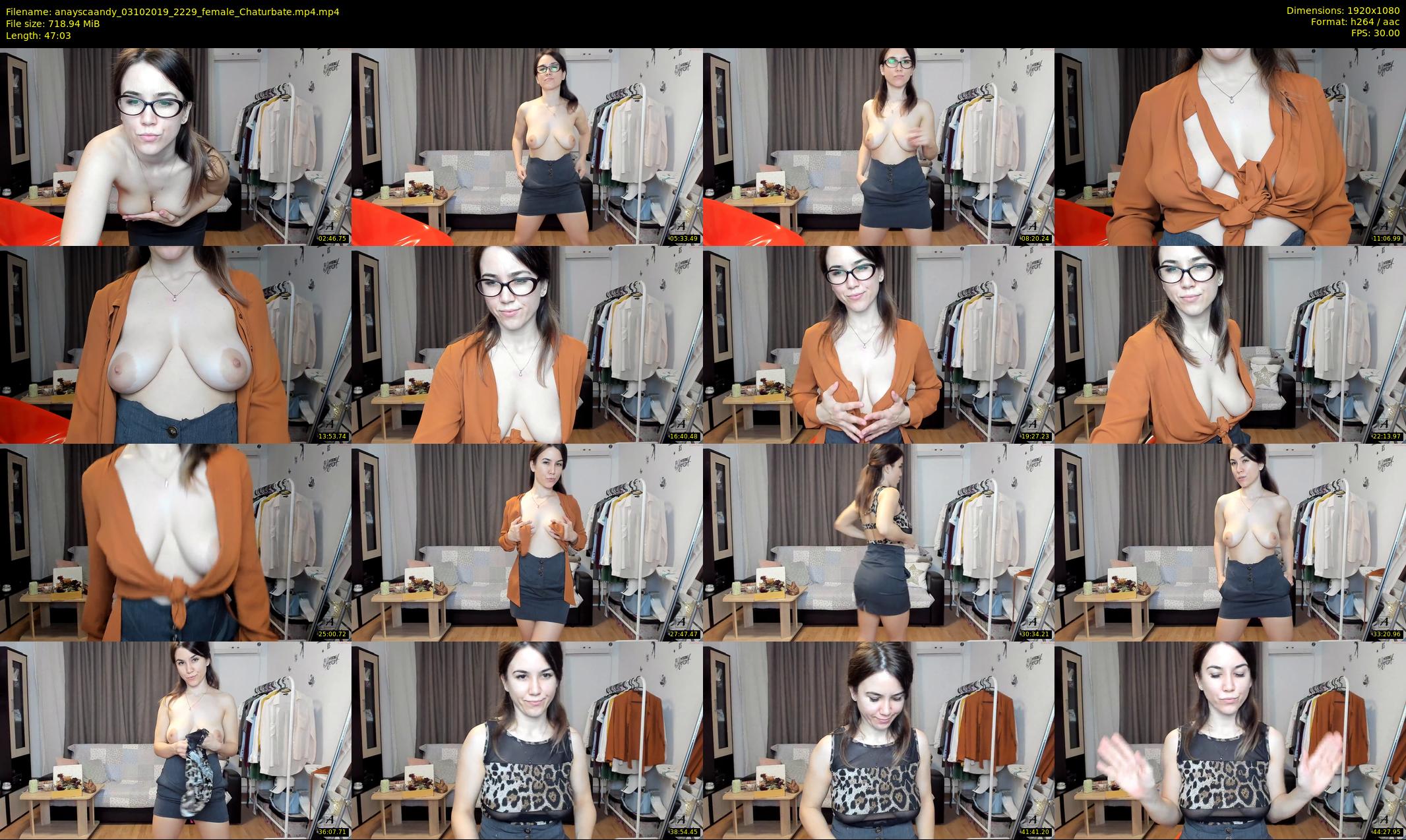 anayscaandy — 48 minute Chaturbate female cam show recording, 1080p, Oct 3, 2019