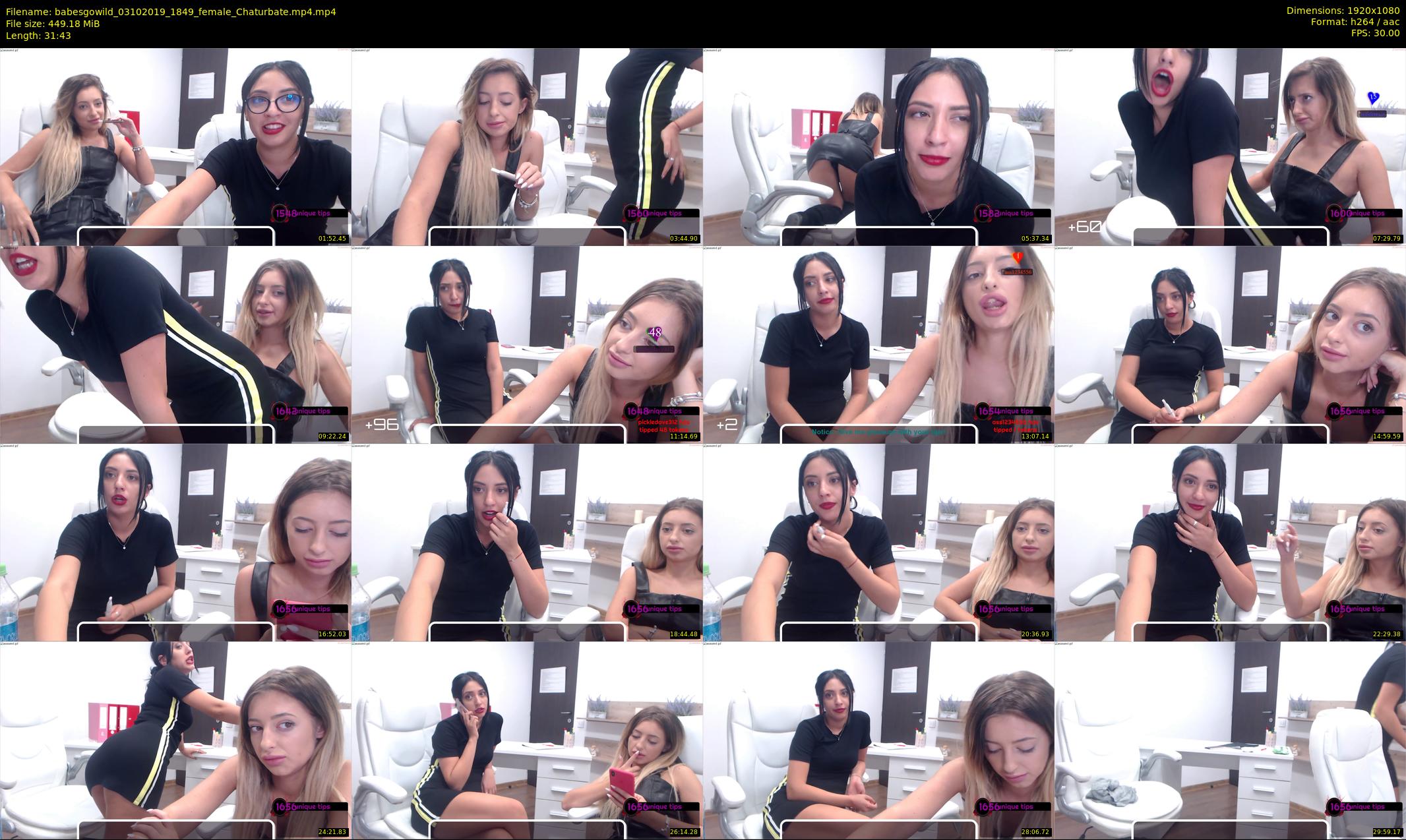 babesgowild — 32 minute Chaturbate couple cam show recording, 1080p, Oct 3, 2019
