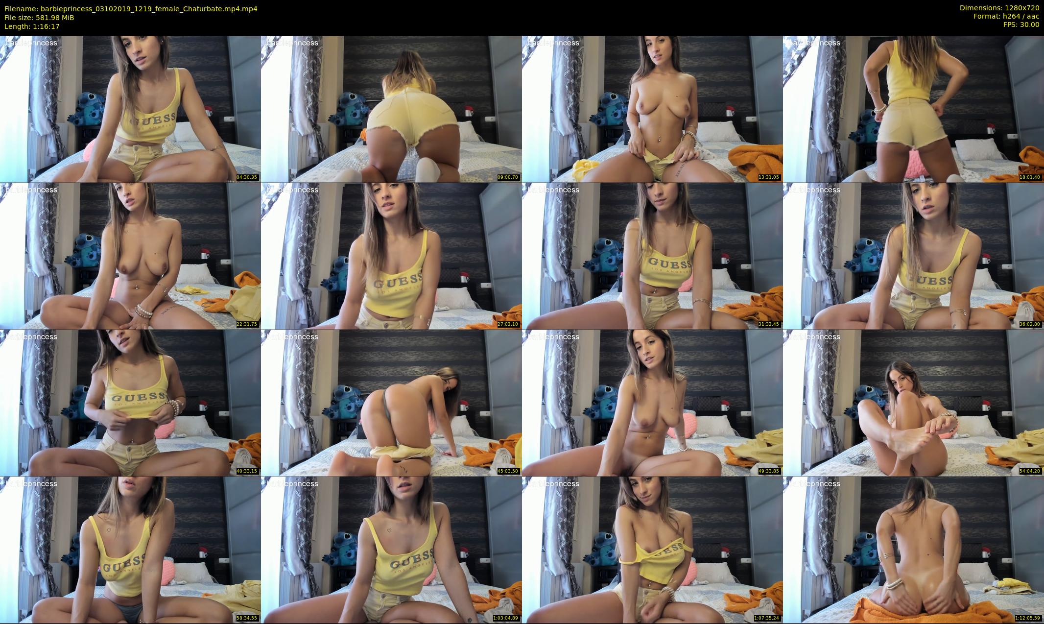 barbieprincess — 77 minute Chaturbate female cam show recording, 720p, Oct 3, 2019