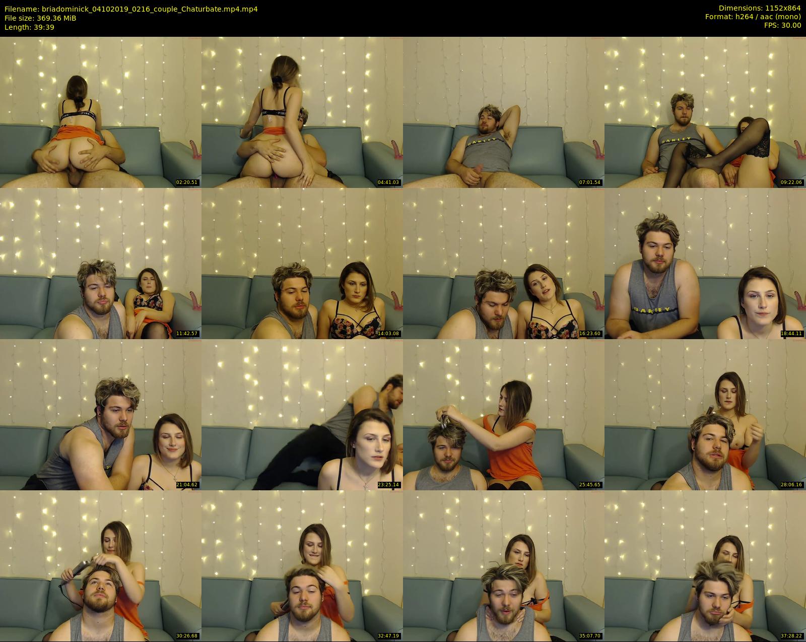 briadominick — 40 minute Chaturbate couple cam show recording, 720p, Oct 4, 2019