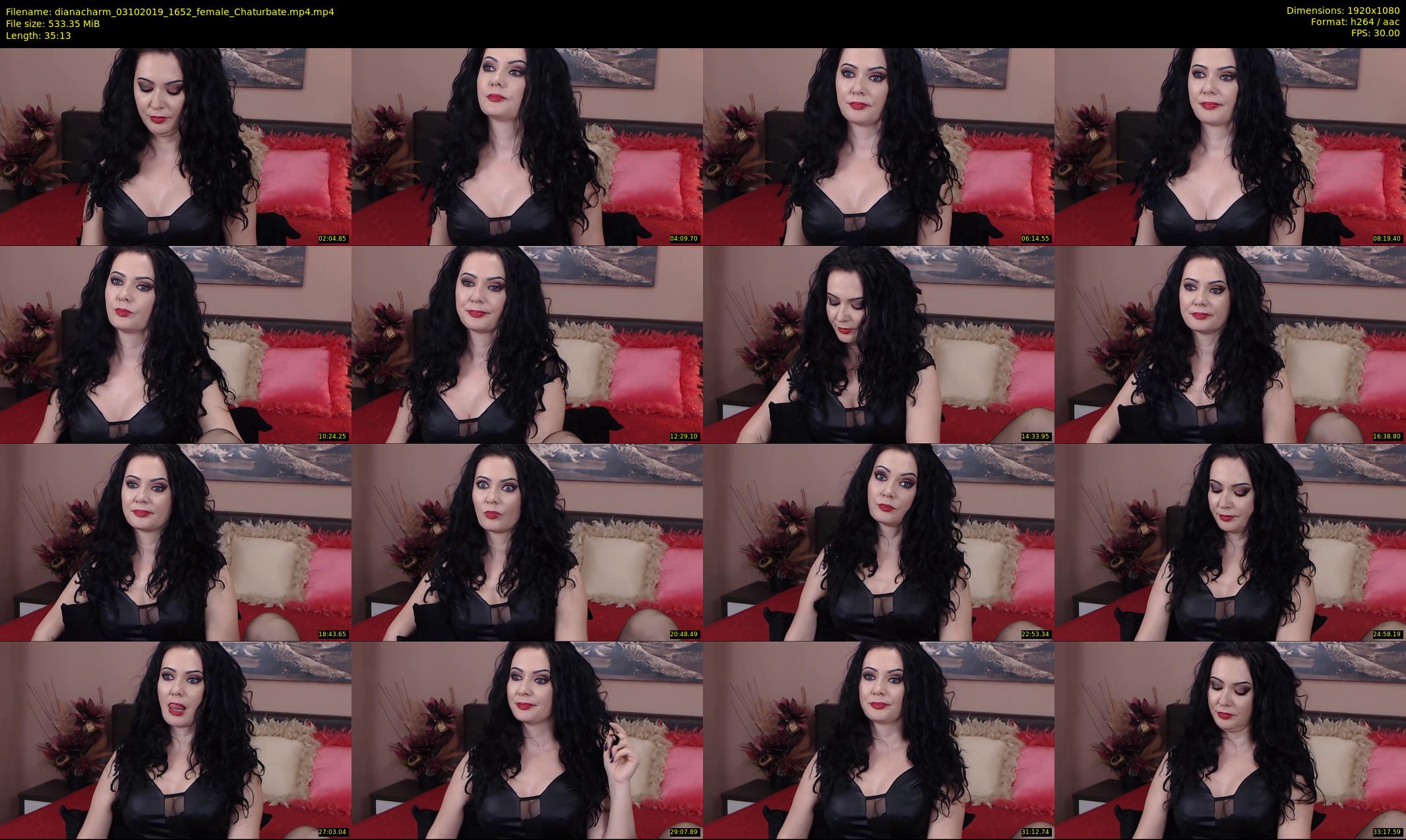 dianacharm — 36 minute Chaturbate female cam show recording, 1080p, Oct 3, 2019