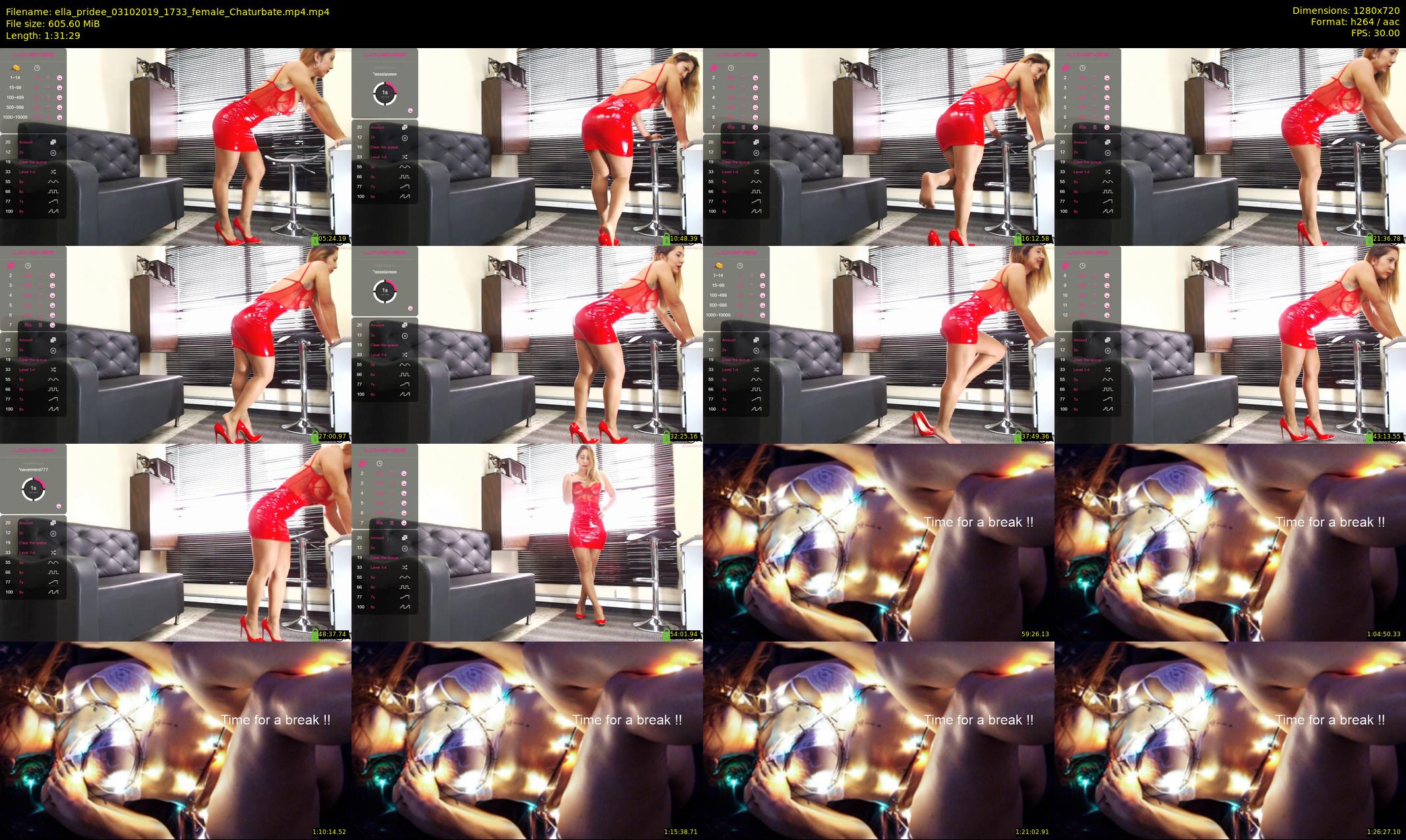 ella_pridee — 92 minute Chaturbate female cam show recording, 720p, Oct 3, 2019