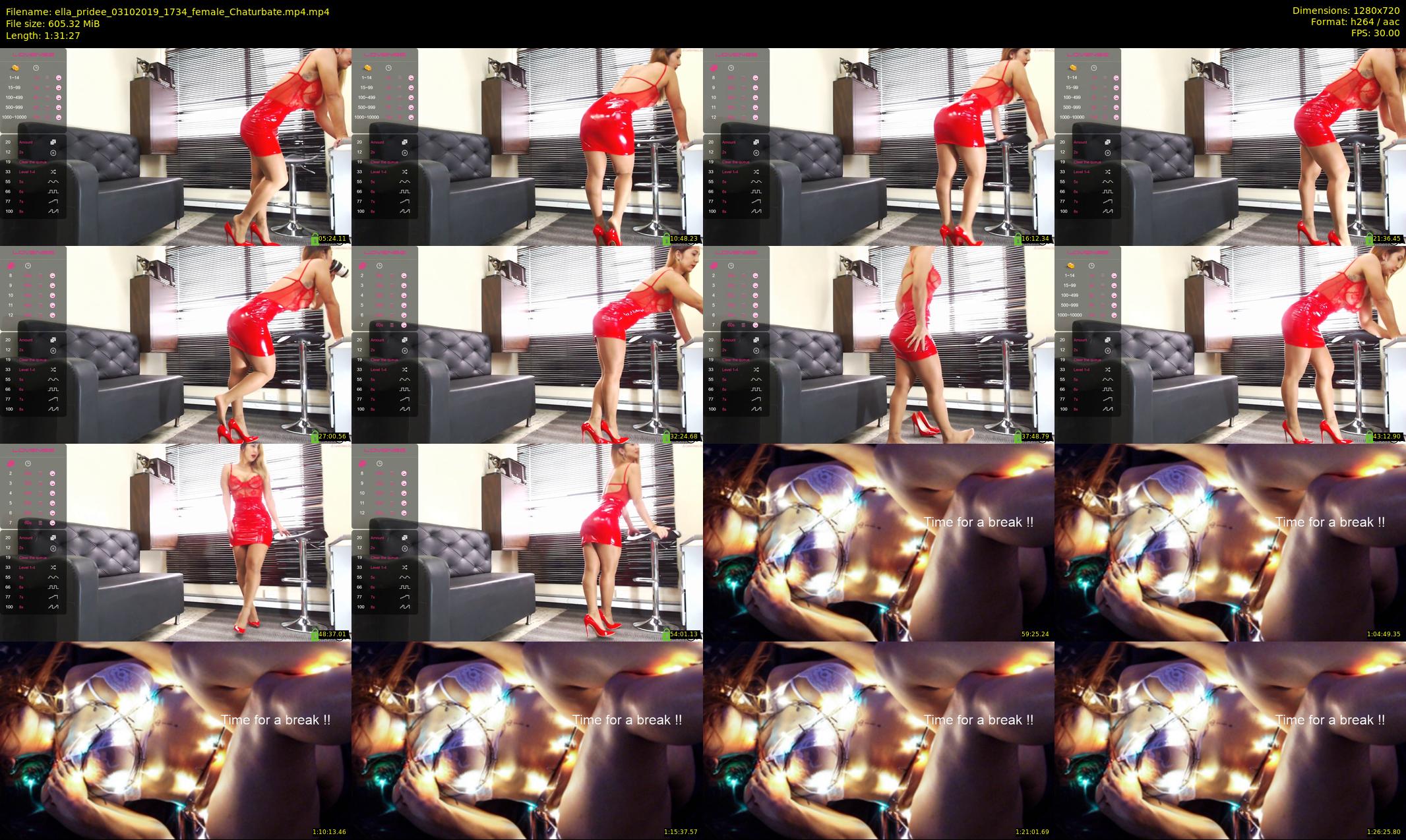 ella_pridee — 92 minute Chaturbate female cam show recording, 720p, Oct 3, 2019