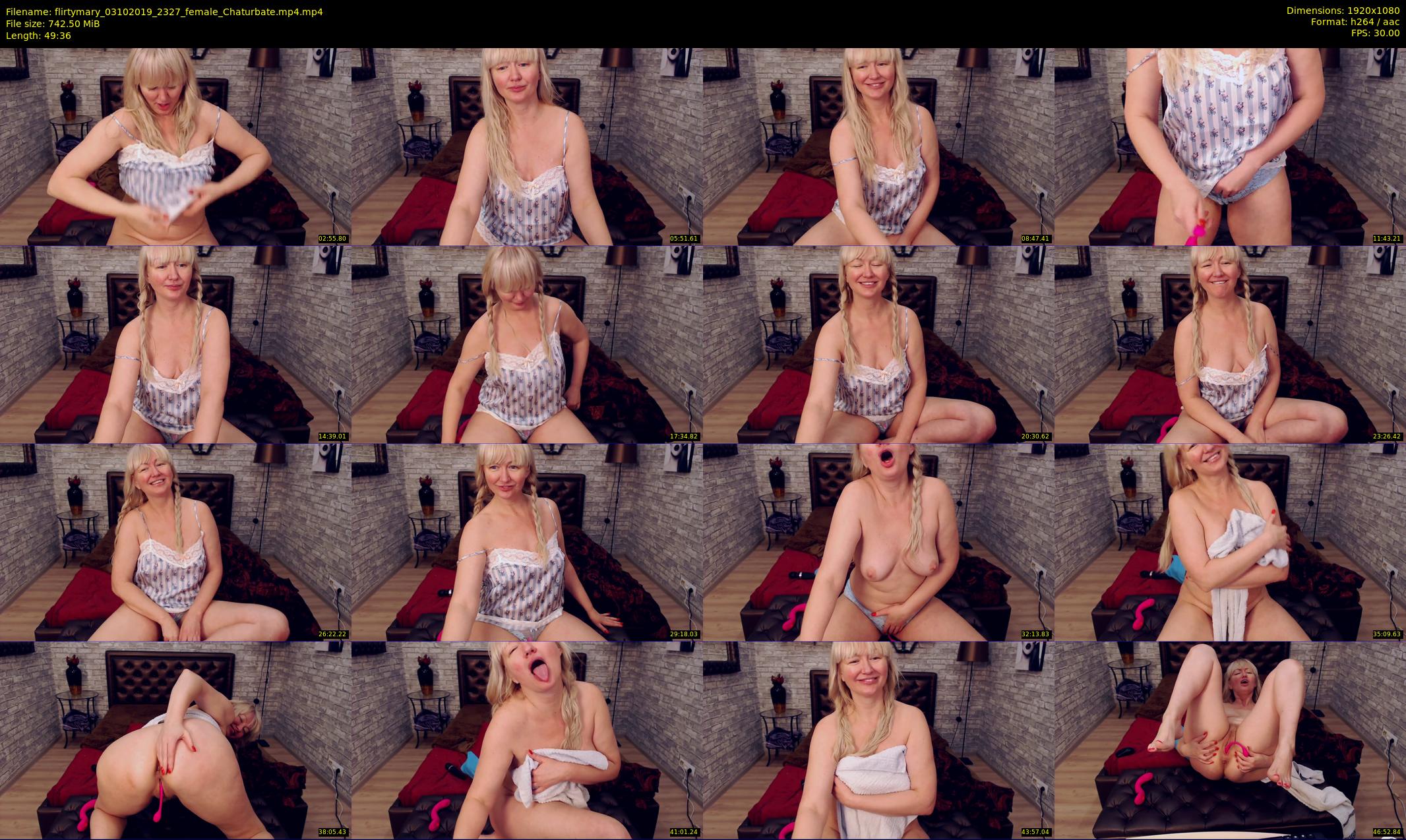 flirtymary — 50 minute Chaturbate female cam show recording, 1080p, Oct 3, 2019