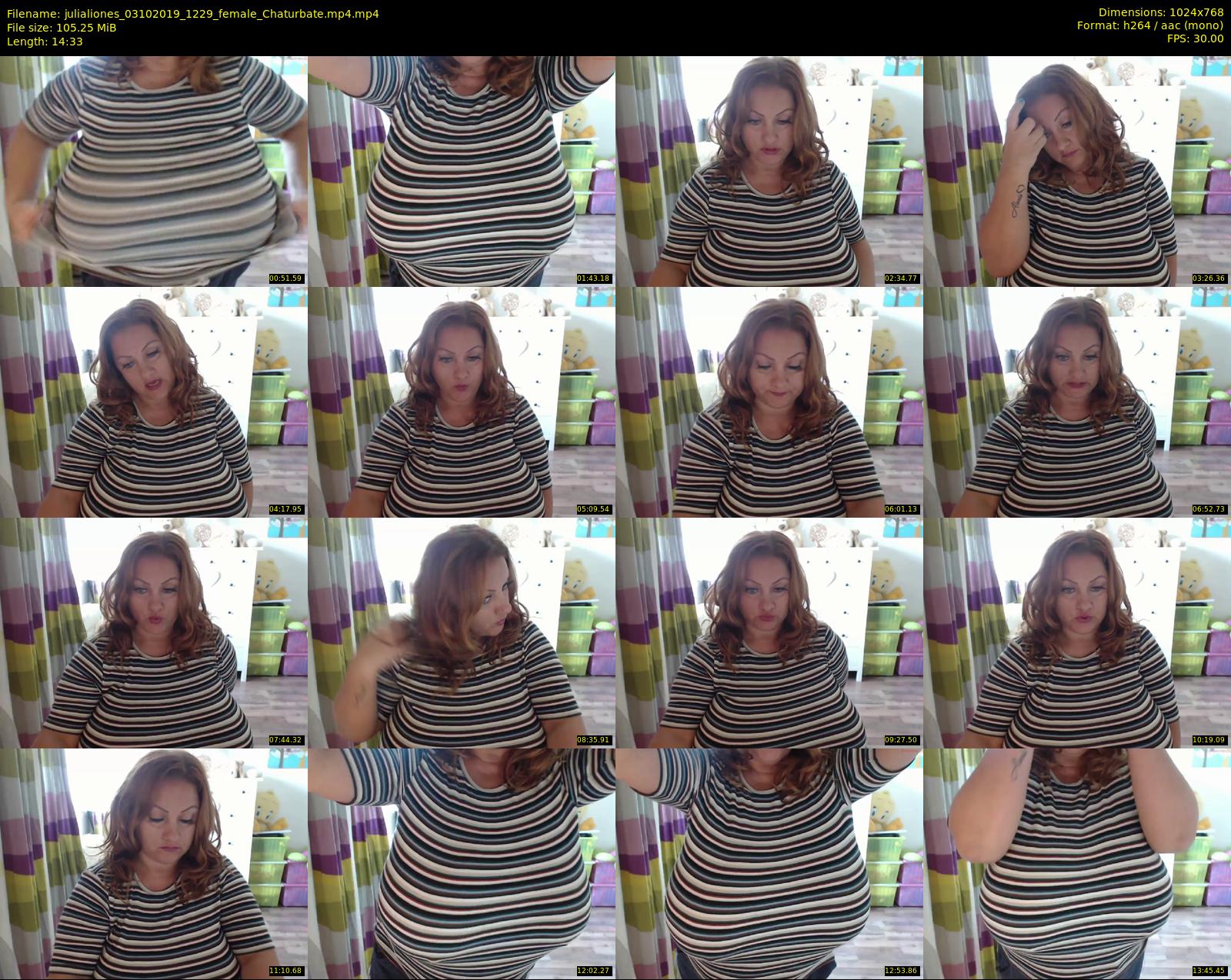 julialiones — 15 minute Chaturbate female cam show recording, 720p, Oct 3, 2019