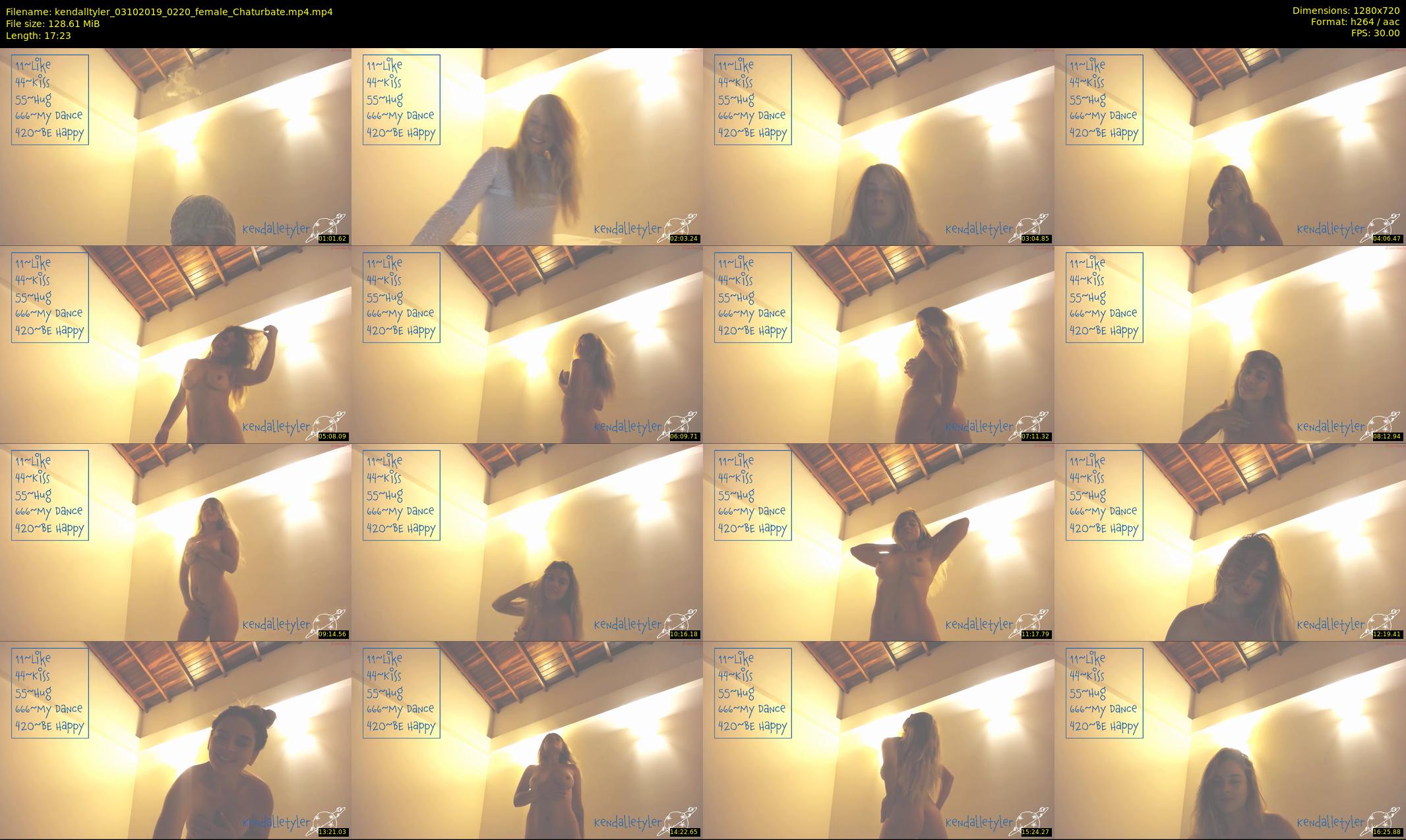 kendalltyler — 18 minute Chaturbate female cam show recording, 720p, Oct 3, 2019