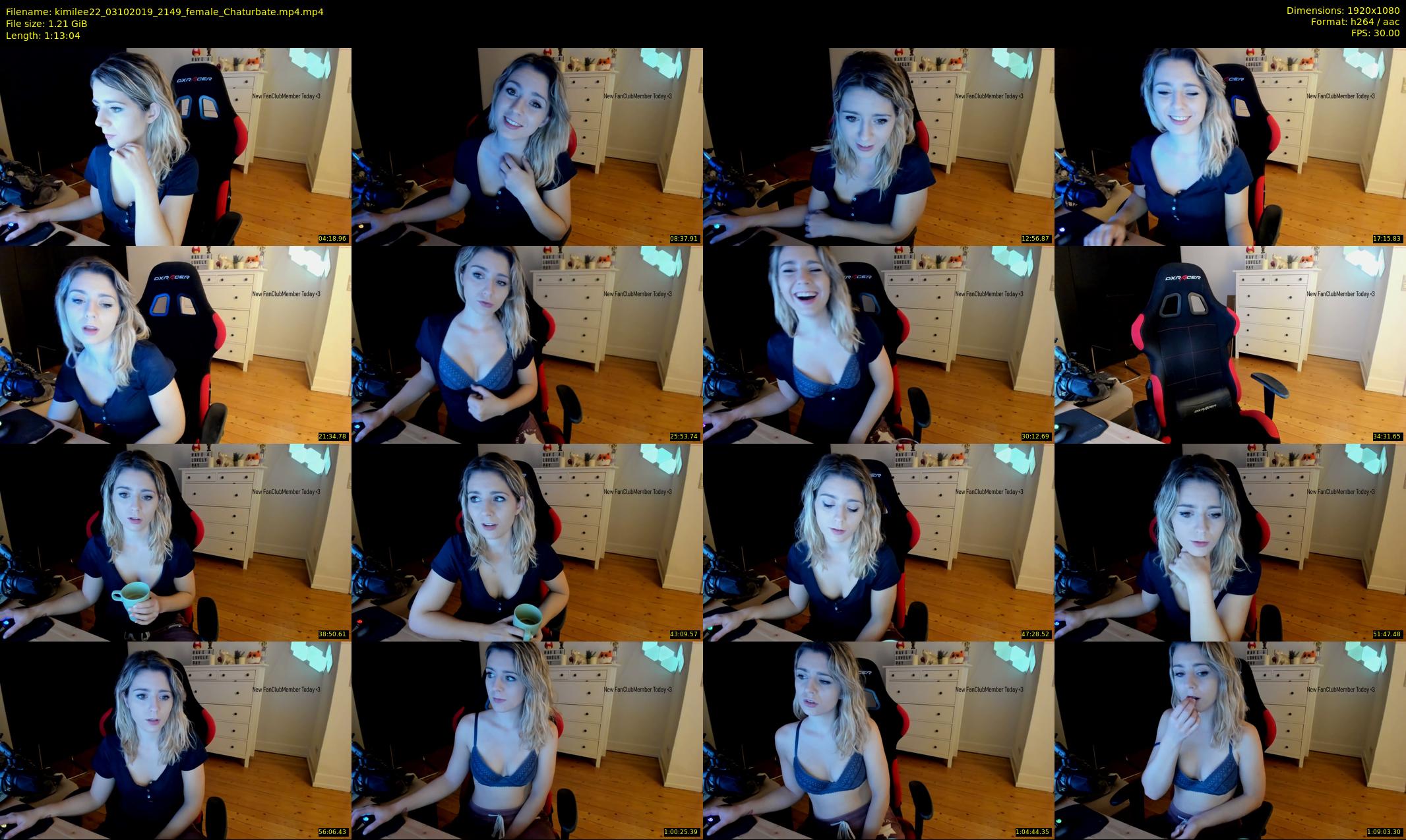 kimilee22 — 74 minute Chaturbate female cam show recording, 1080p, Oct 3, 2019