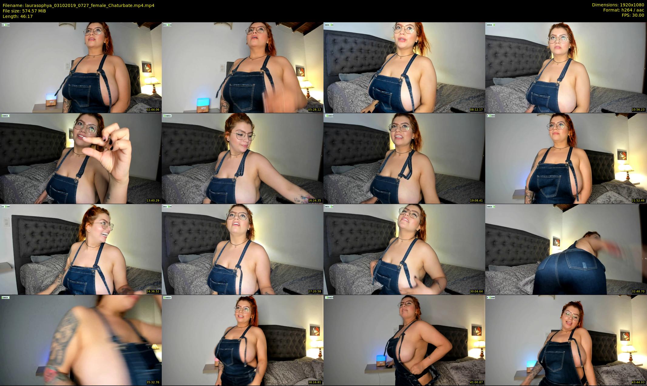 laurasophya — 47 minute Chaturbate female cam show recording, 1080p, Oct 3, 2019