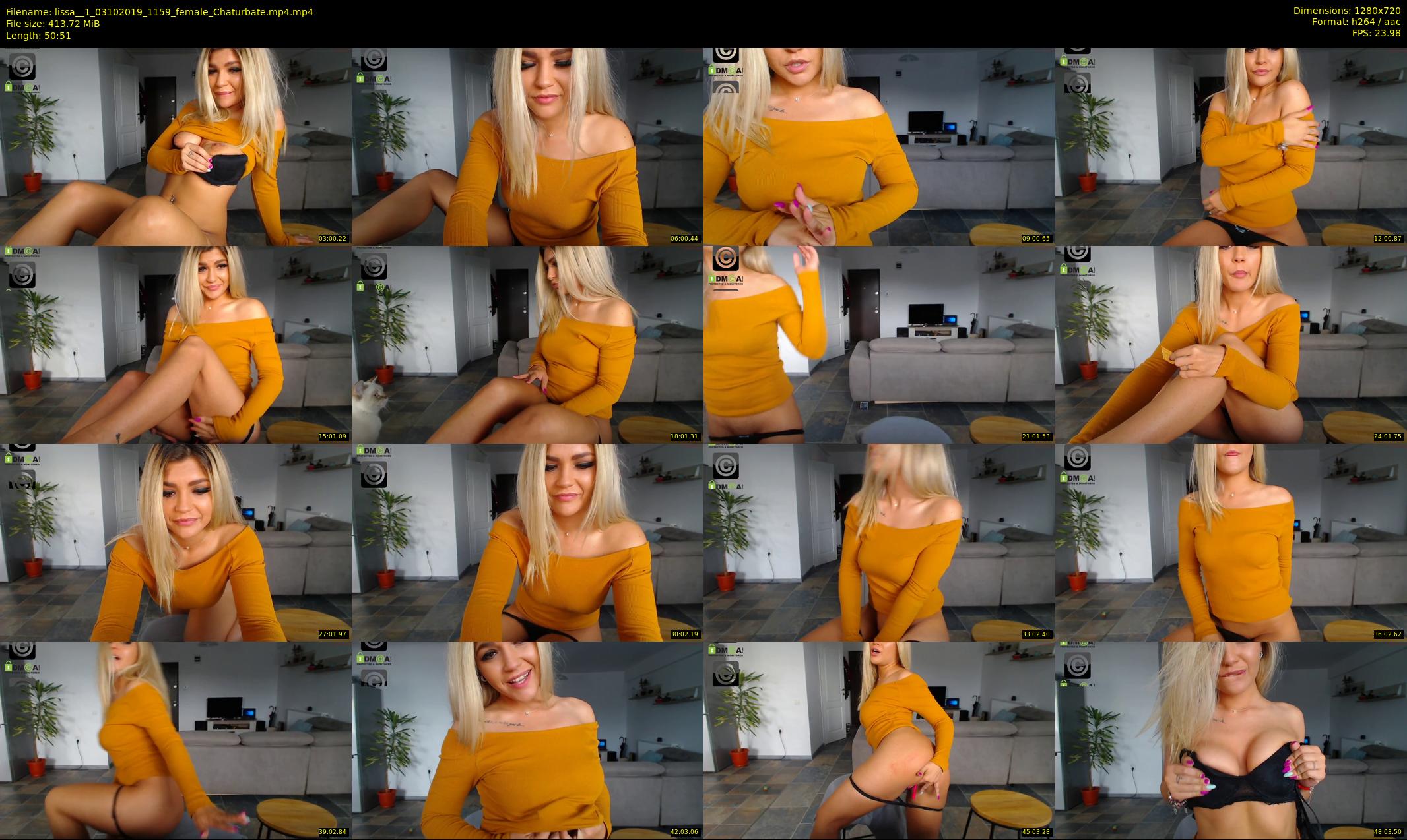 lissa__1 — 51 minute Chaturbate female cam show recording, 720p, Oct 3, 2019