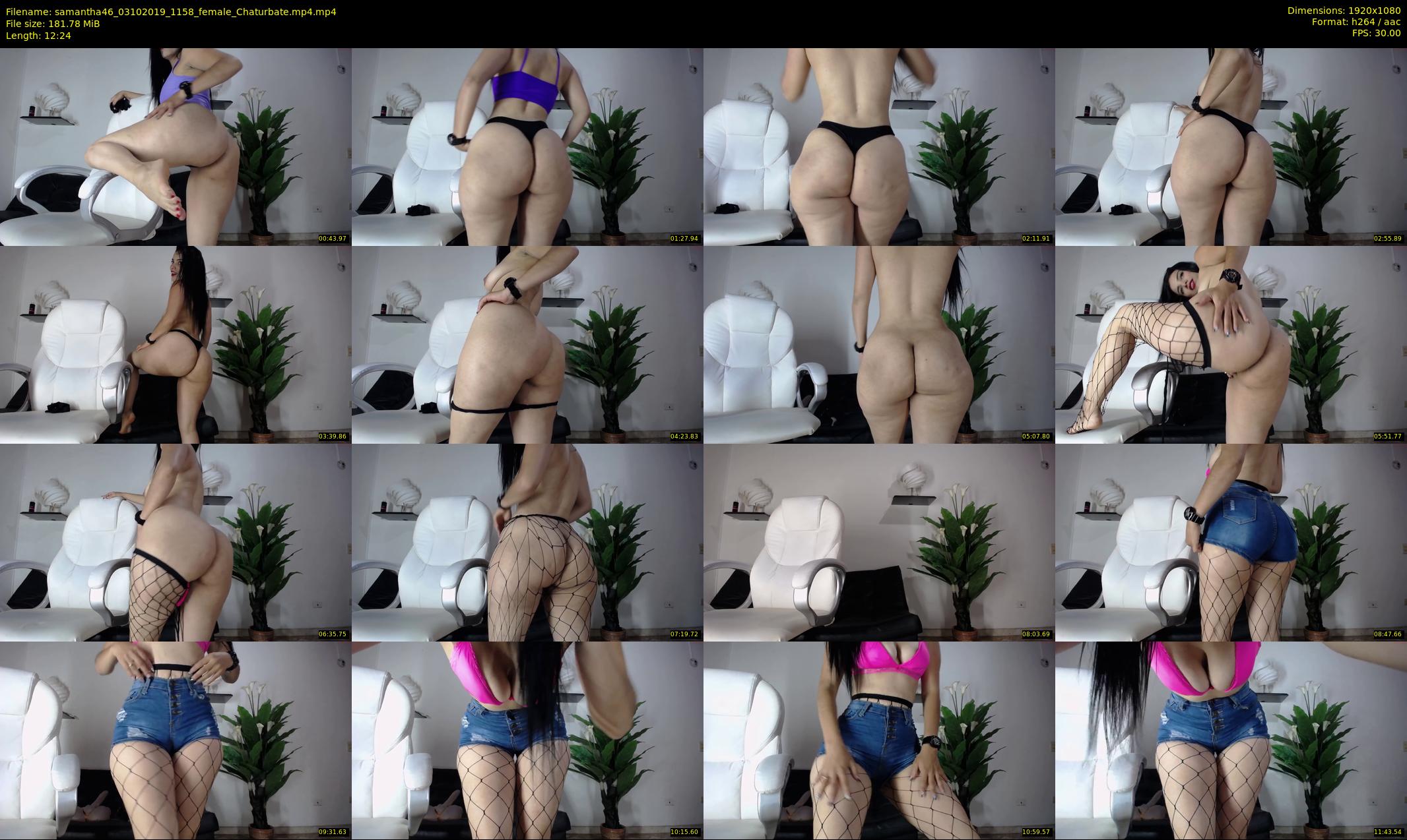 samantha46 — 13 minute Chaturbate female cam show recording, 1080p, Oct 3, 2019