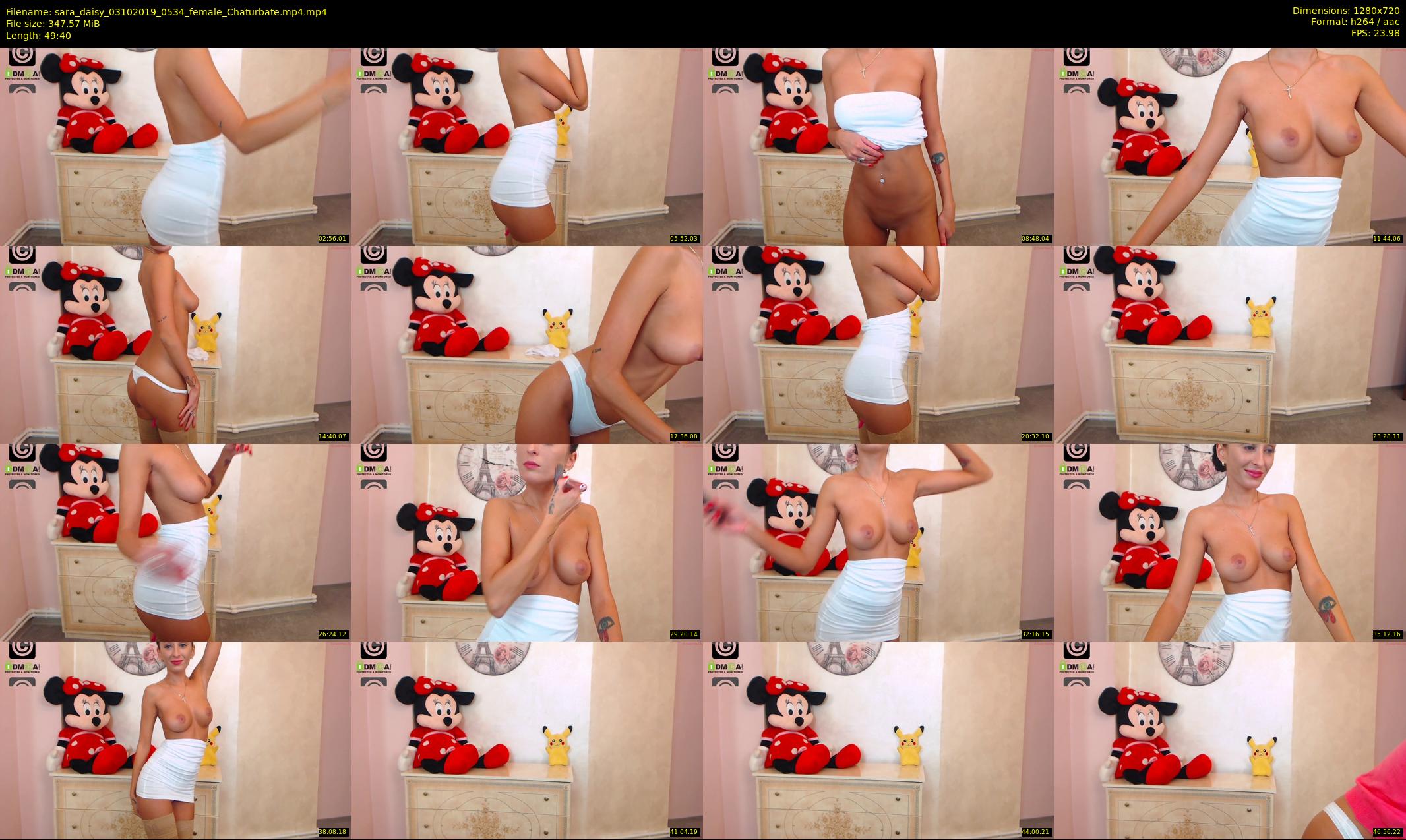 sara_daisy — 50 minute Chaturbate female cam show recording, 720p, Oct 3, 2019