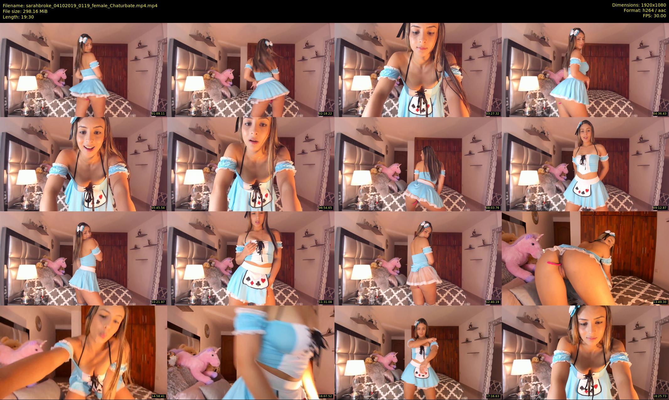sarahbroke — 20 minute Chaturbate female cam show recording, 1080p, Oct 4, 2019
