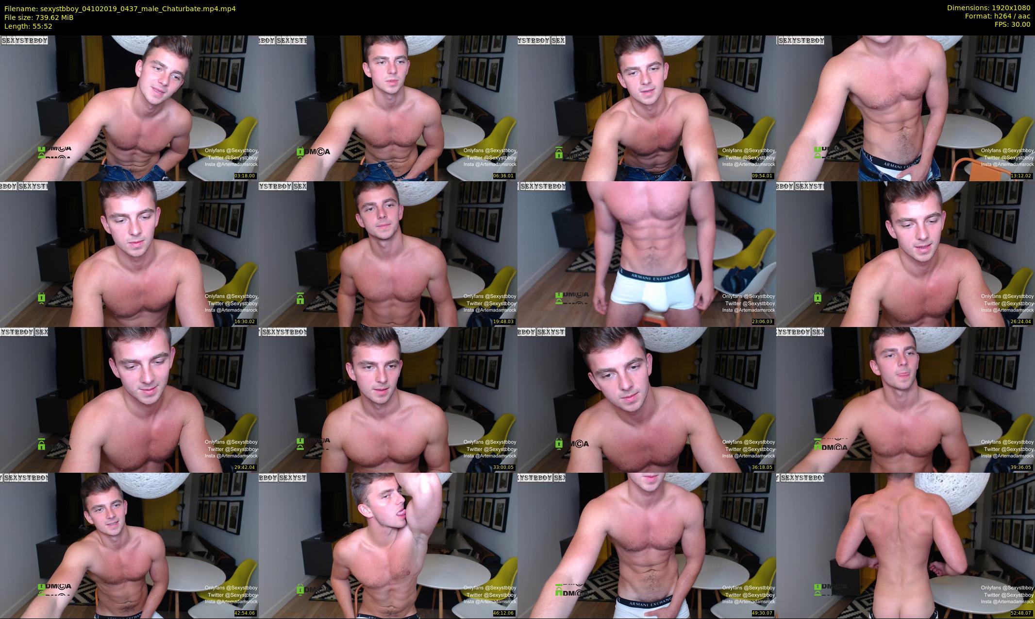 sexystbboy — 56 minute Chaturbate male cam show recording, 1080p, Oct 4, 2019