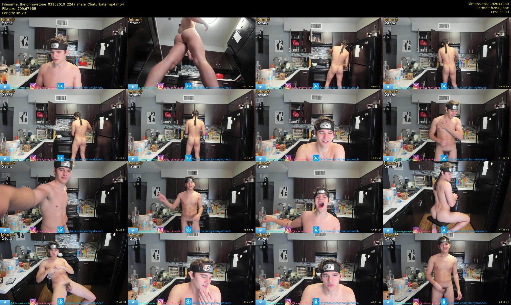 thejohnnystone — 47 minute Chaturbate male cam show recording, 1080p, Oct 3, 2019