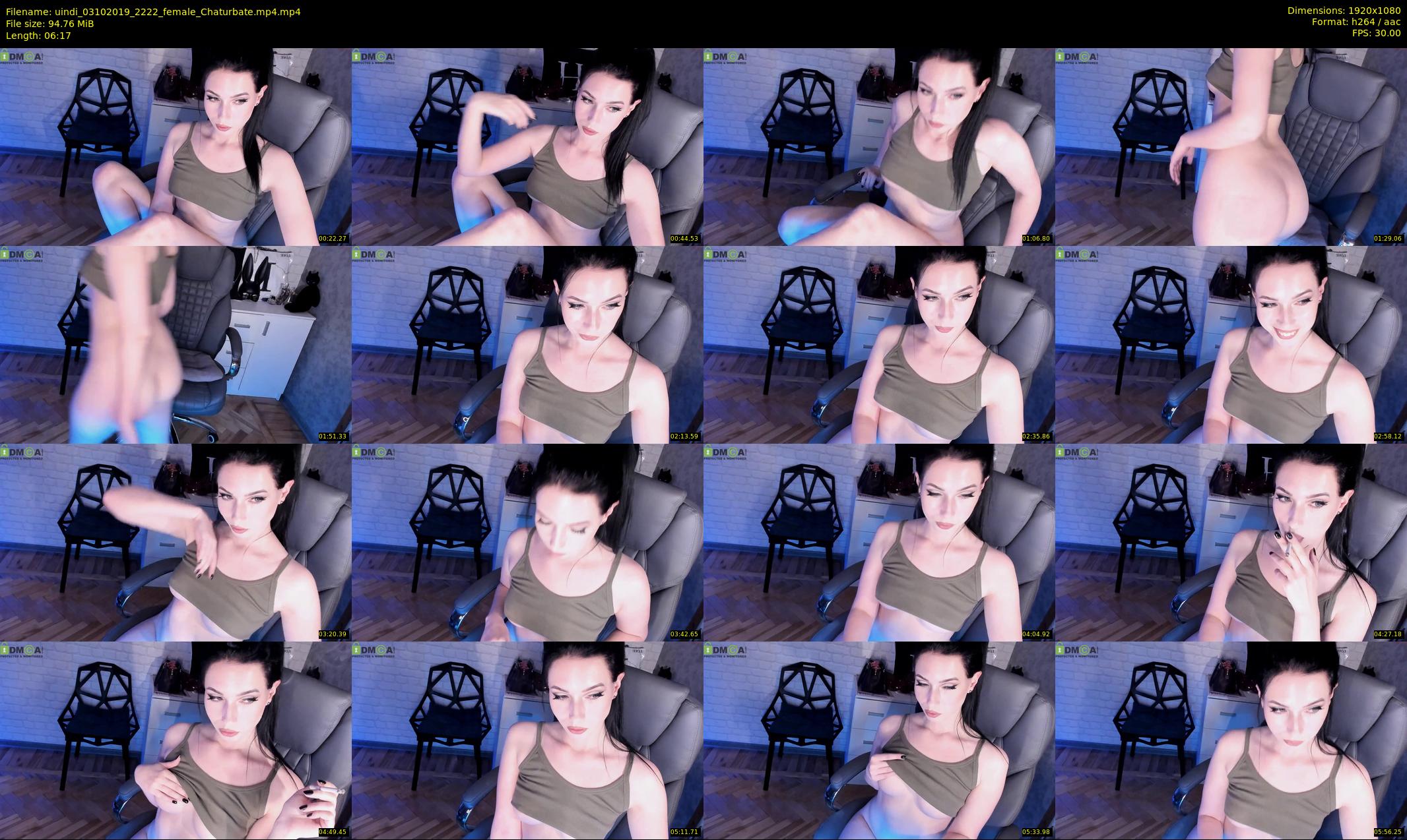 uindi — 7 minute Chaturbate female cam show recording, 1080p, Oct 3, 2019