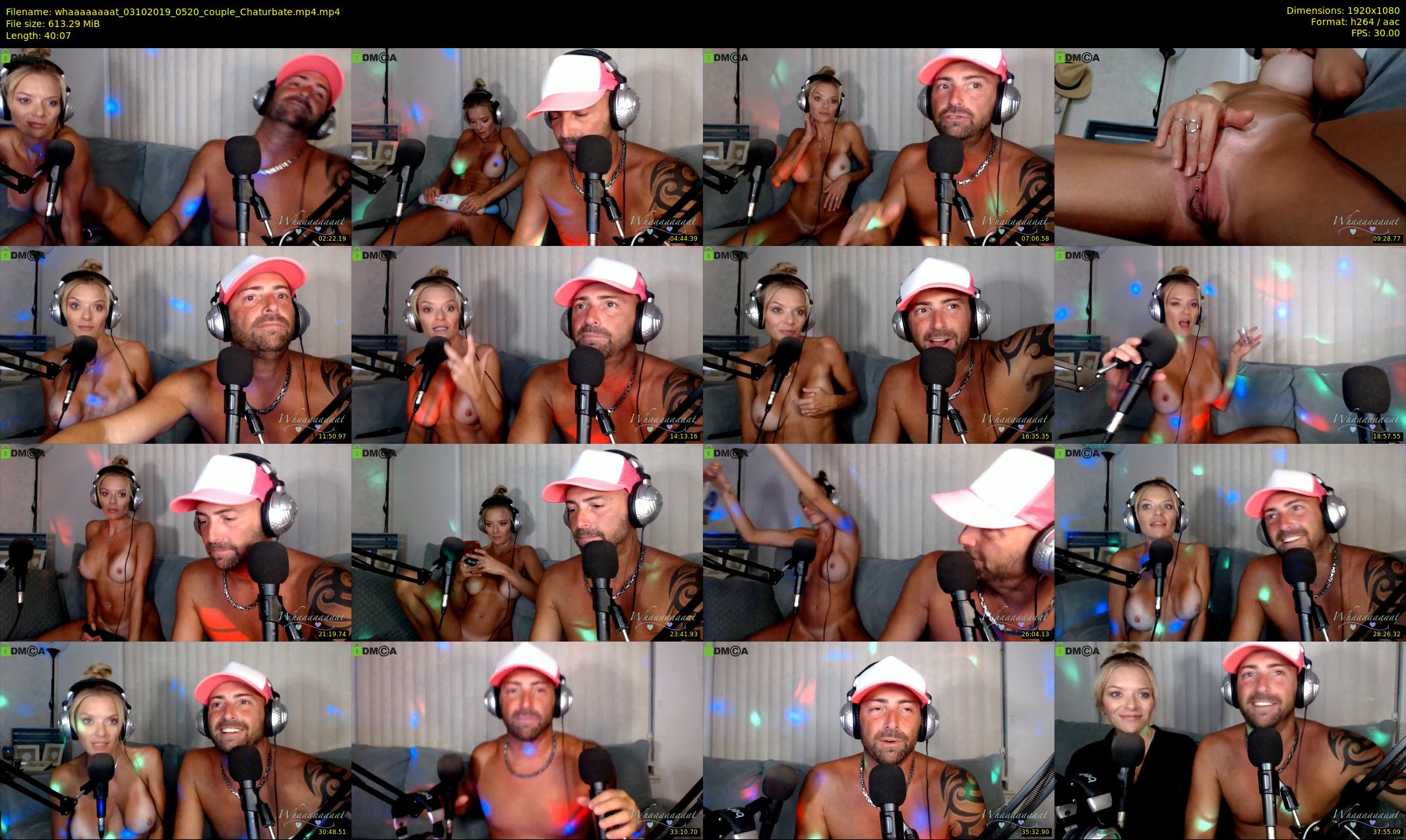 whaaaaaaaat — 41 minute Chaturbate couple cam show recording, 1080p, Oct 3, 2019