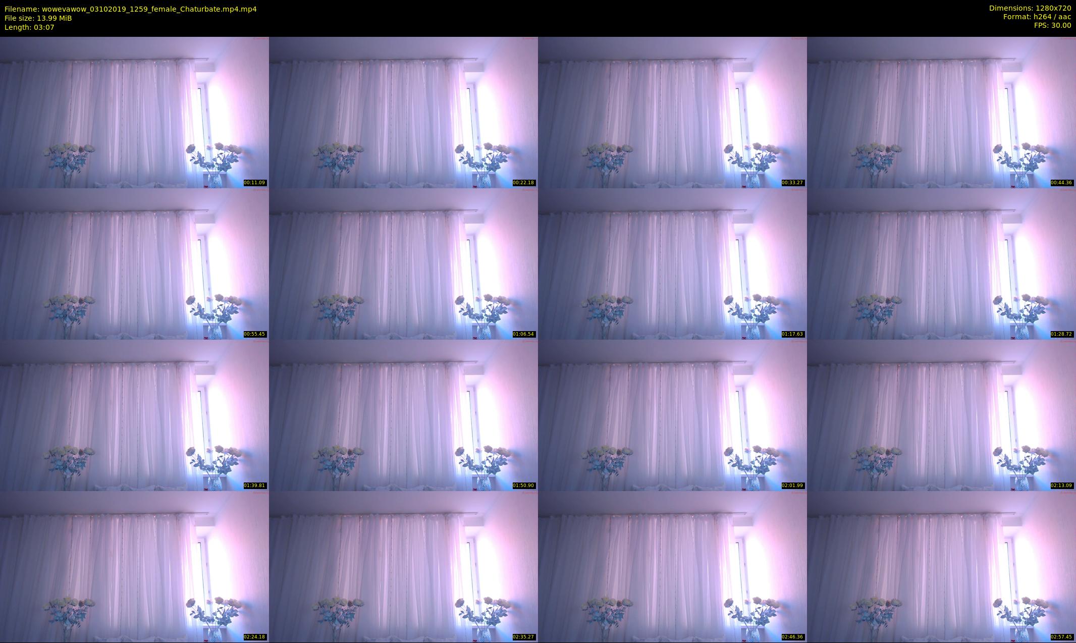 wowevawow — 4 minute Chaturbate female cam show recording, 720p, Oct 3, 2019