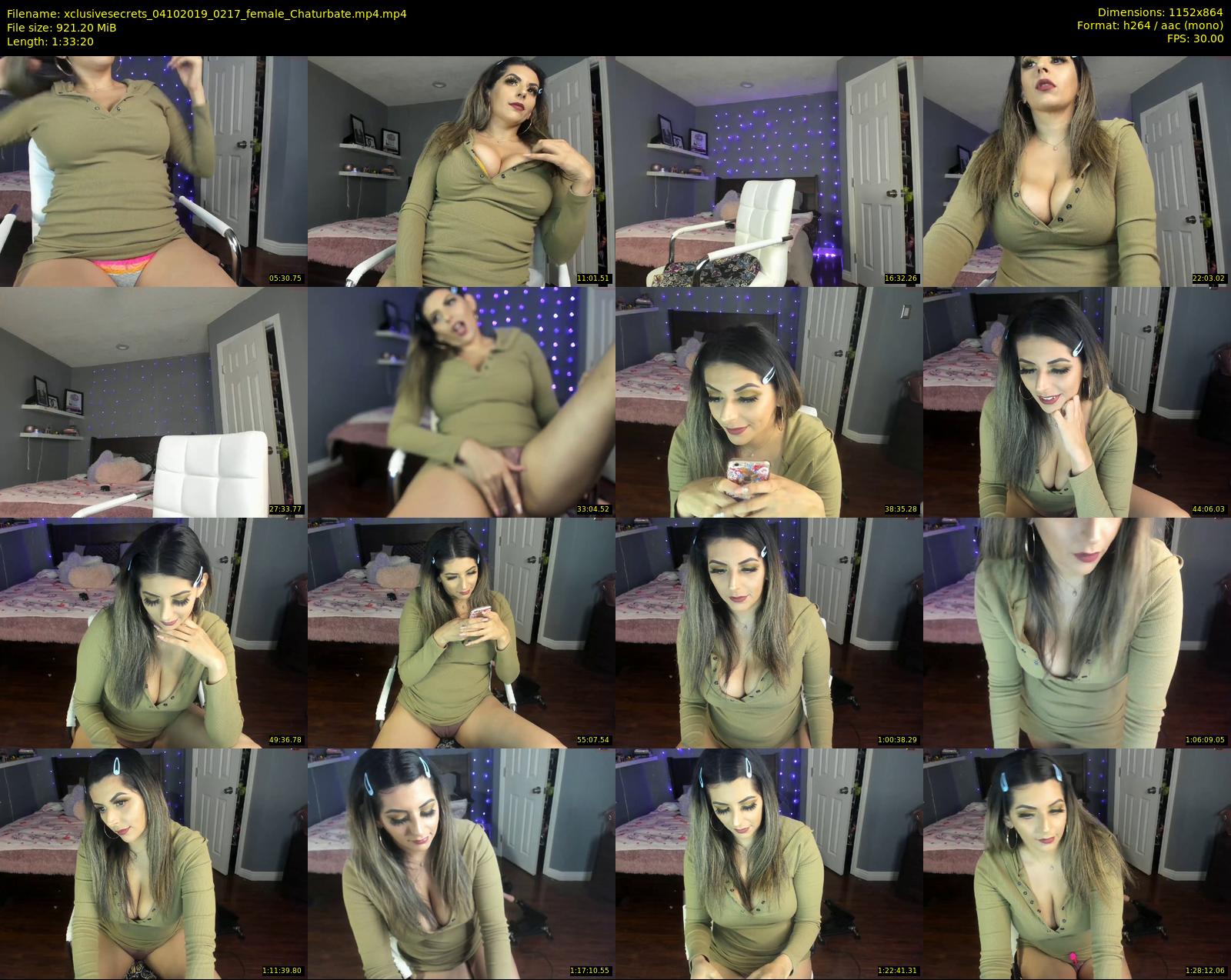 xclusivesecrets — 94 minute Chaturbate female cam show recording, 720p, Oct 4, 2019