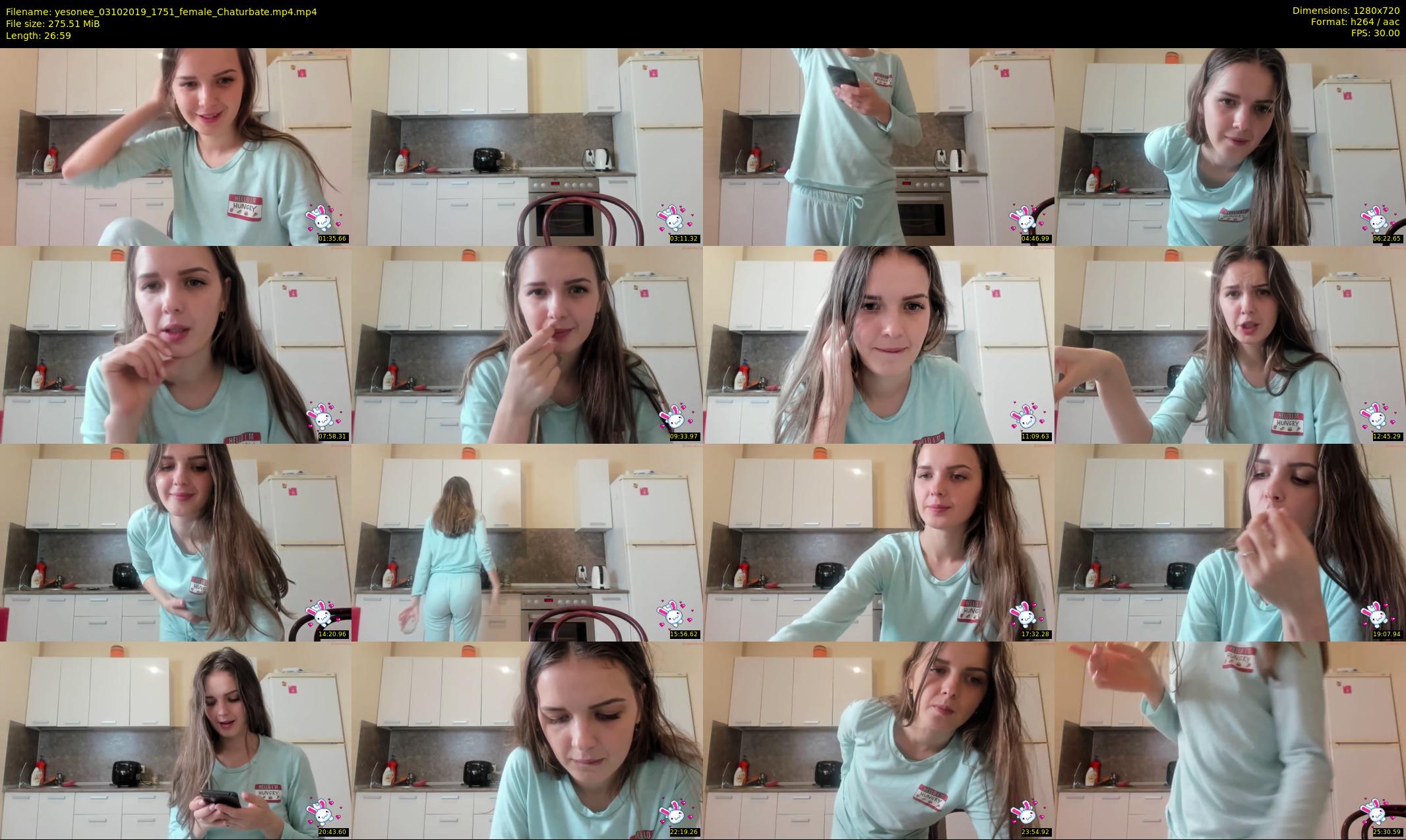yesonee — 27 minute Chaturbate female cam show recording, 720p, Oct 3, 2019