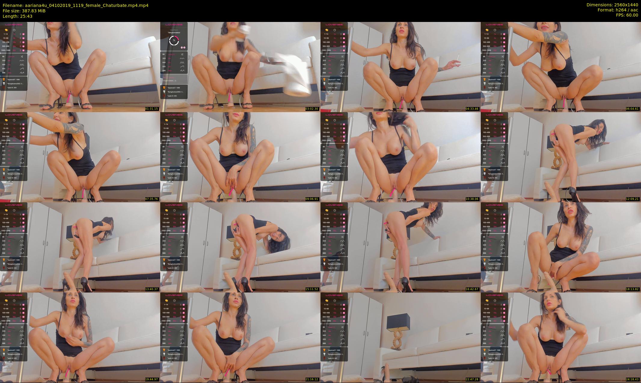 aariana4u — 26 minute Chaturbate female cam show recording, 1080p, Oct 4, 2019