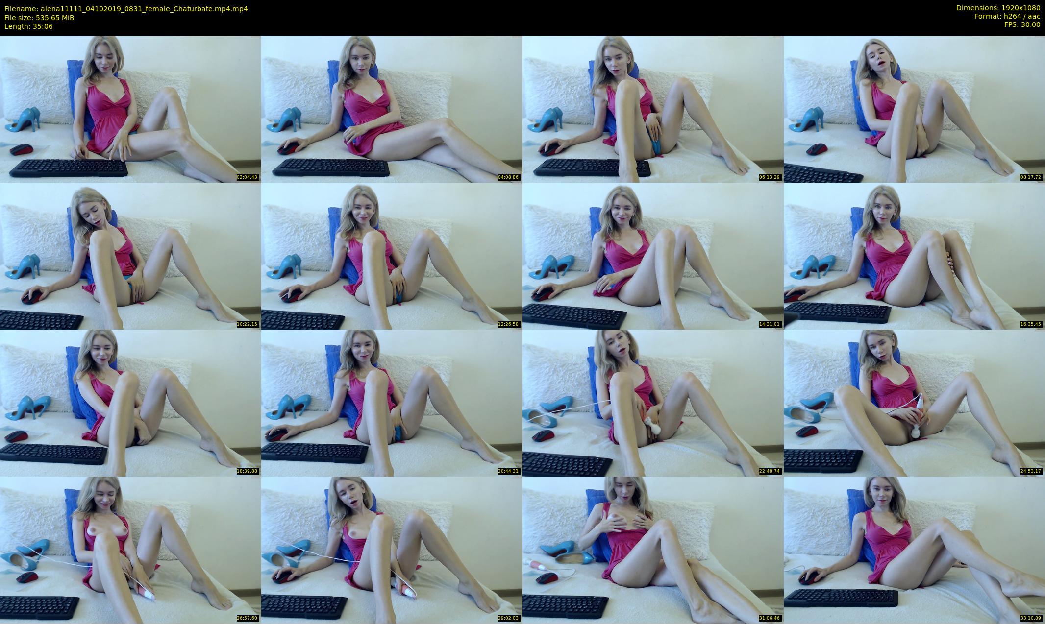 alena11111 — 36 minute Chaturbate female cam show recording, 1080p, Oct 4, 2019