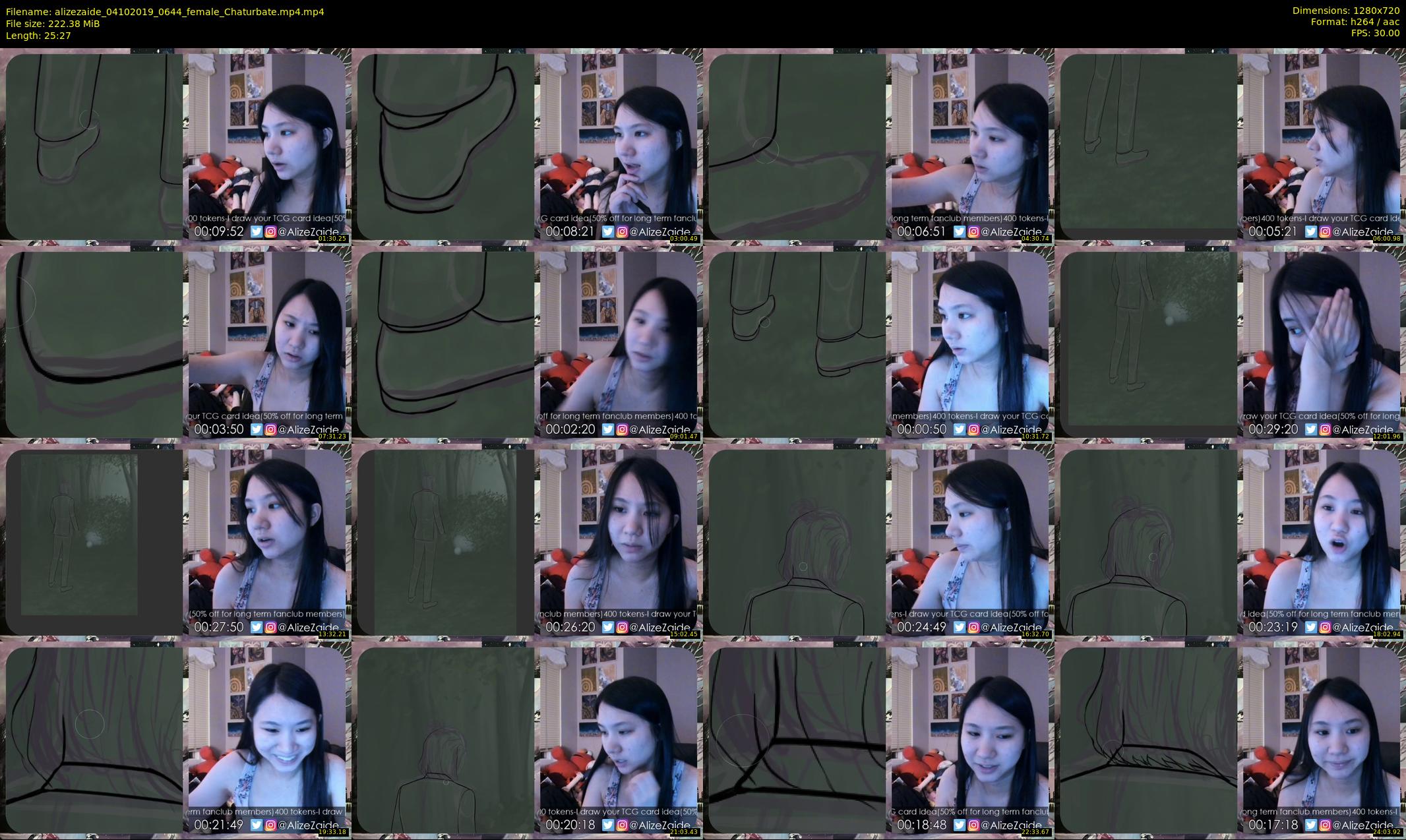 alizezaide — 26 minute Chaturbate female cam show recording, 720p, Oct 4, 2019