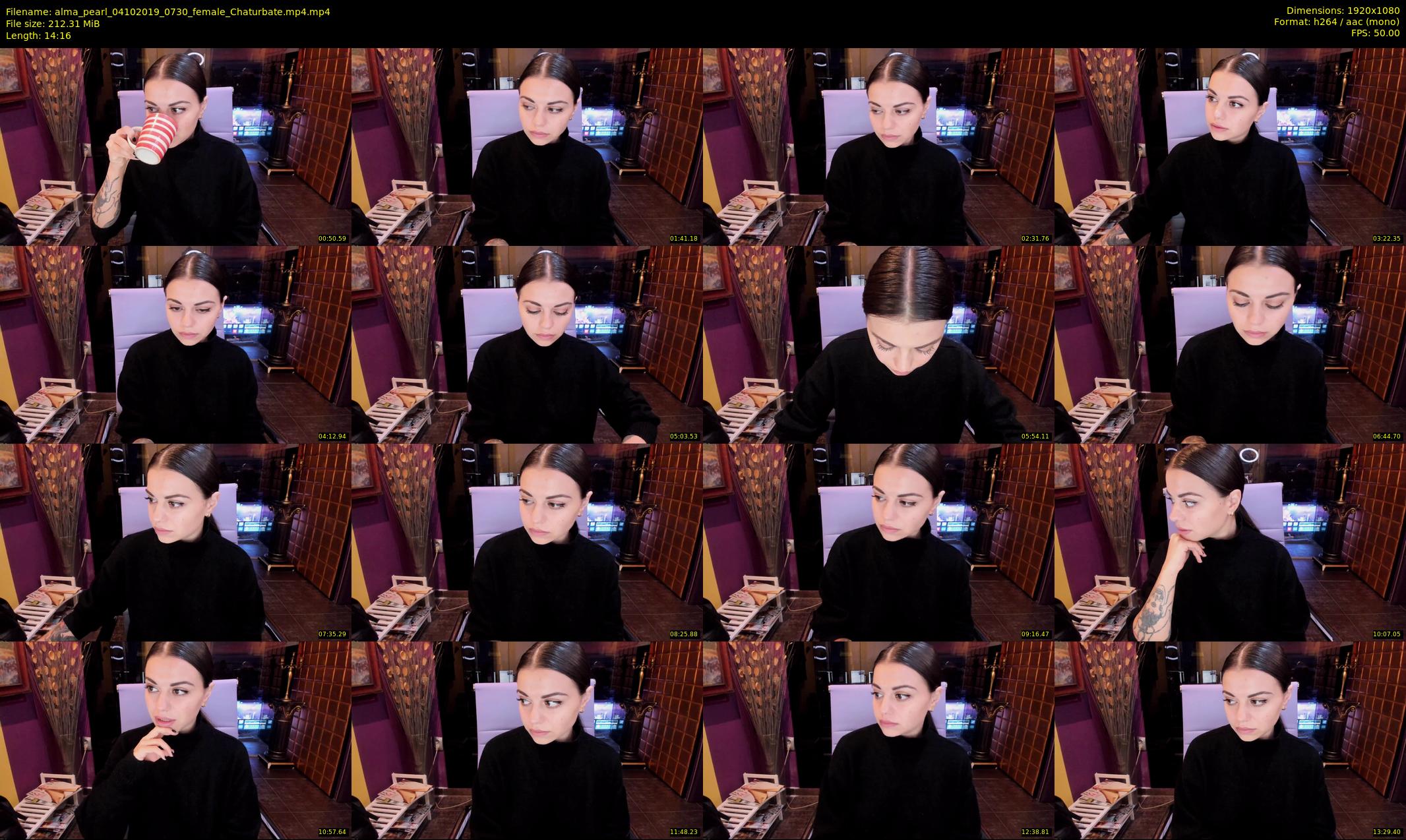 alma_pearl — 15 minute Chaturbate female cam show recording, 1080p, Oct 4, 2019