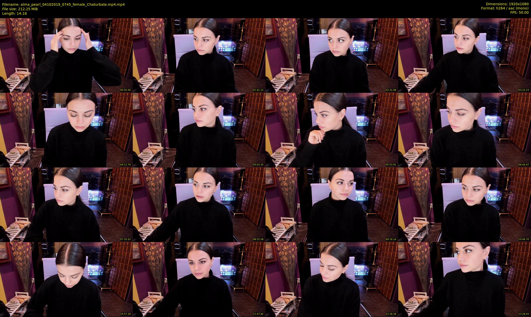 alma_pearl — 15 minute Chaturbate female cam show recording, 1080p, Oct 4, 2019