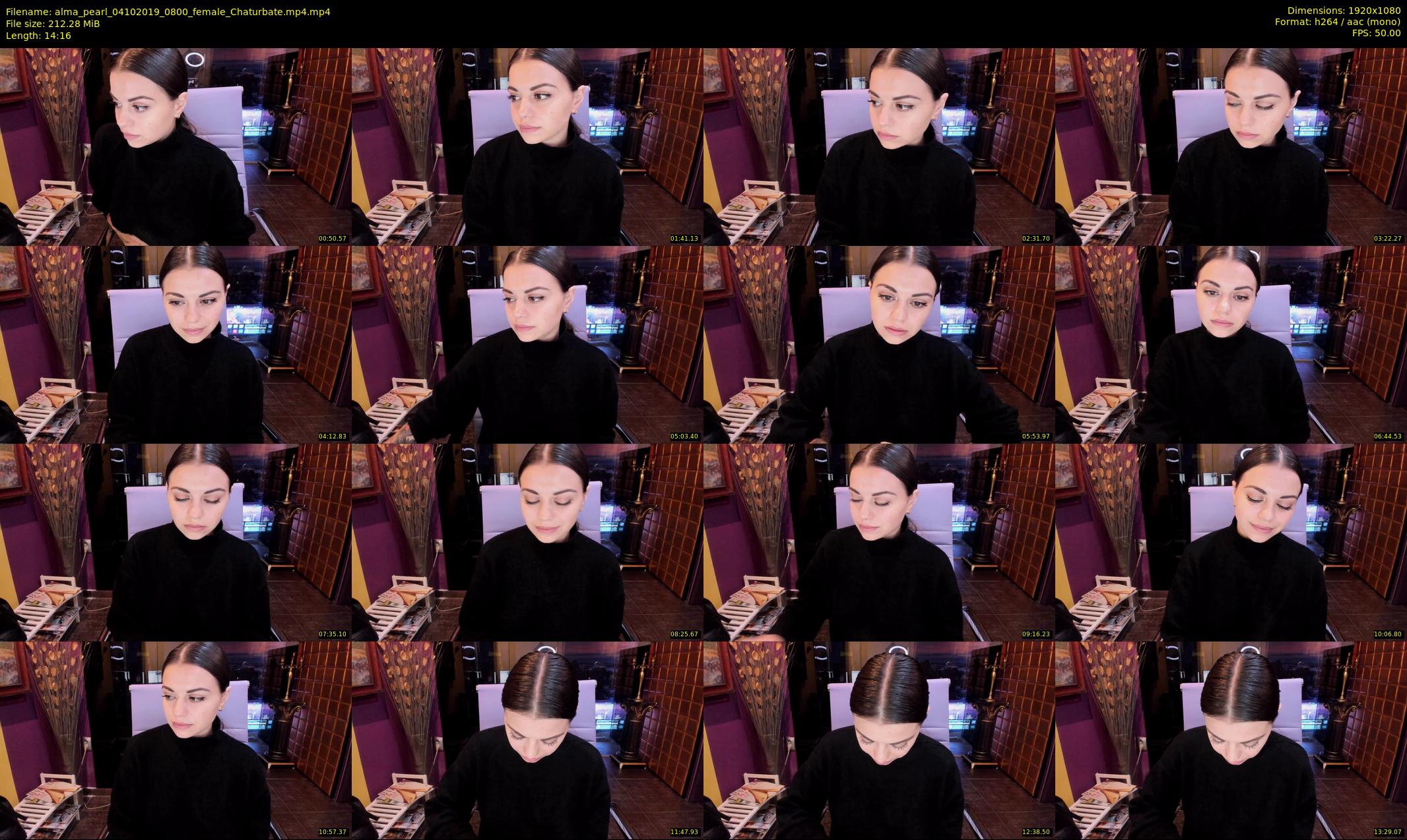 alma_pearl — 15 minute Chaturbate female cam show recording, 1080p, Oct 4, 2019
