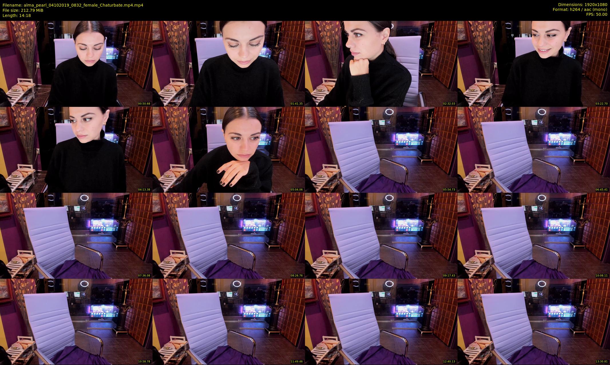 alma_pearl — 15 minute Chaturbate female cam show recording, 1080p, Oct 4, 2019
