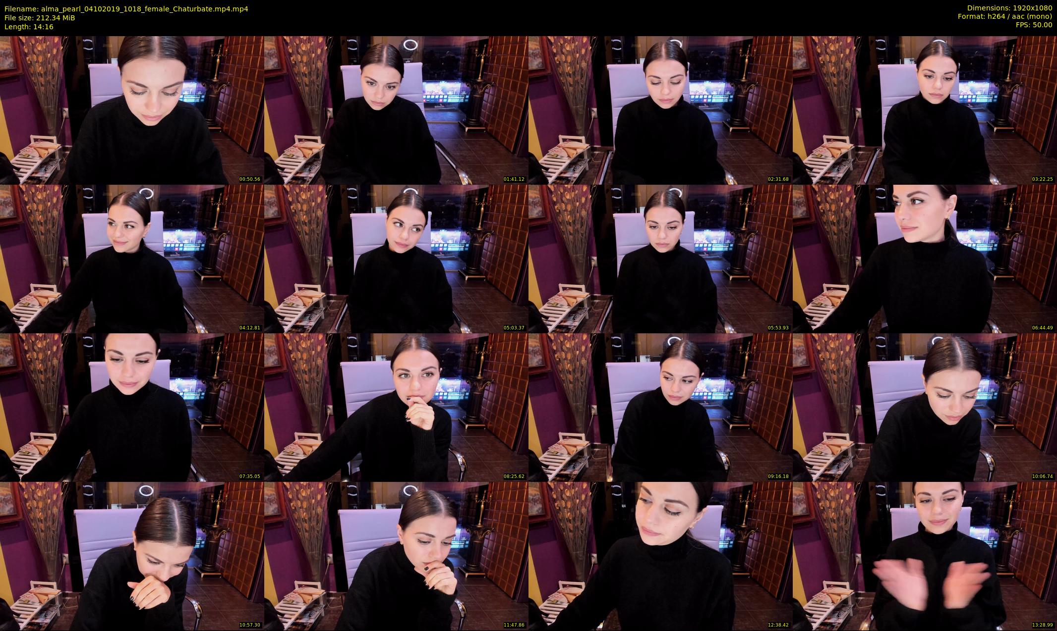 alma_pearl — 15 minute Chaturbate female cam show recording, 1080p, Oct 4, 2019