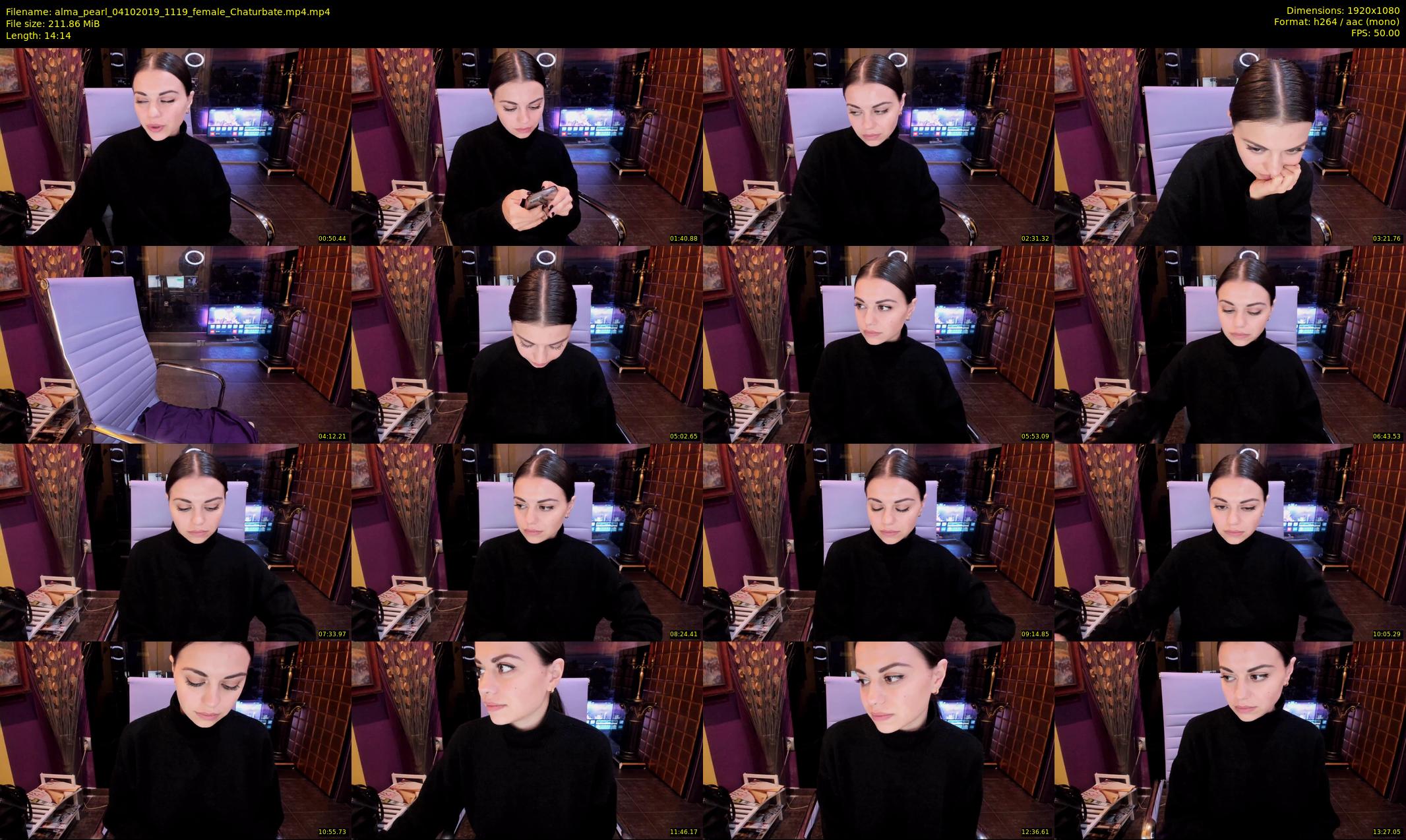 alma_pearl — 15 minute Chaturbate female cam show recording, 1080p, Oct 4, 2019