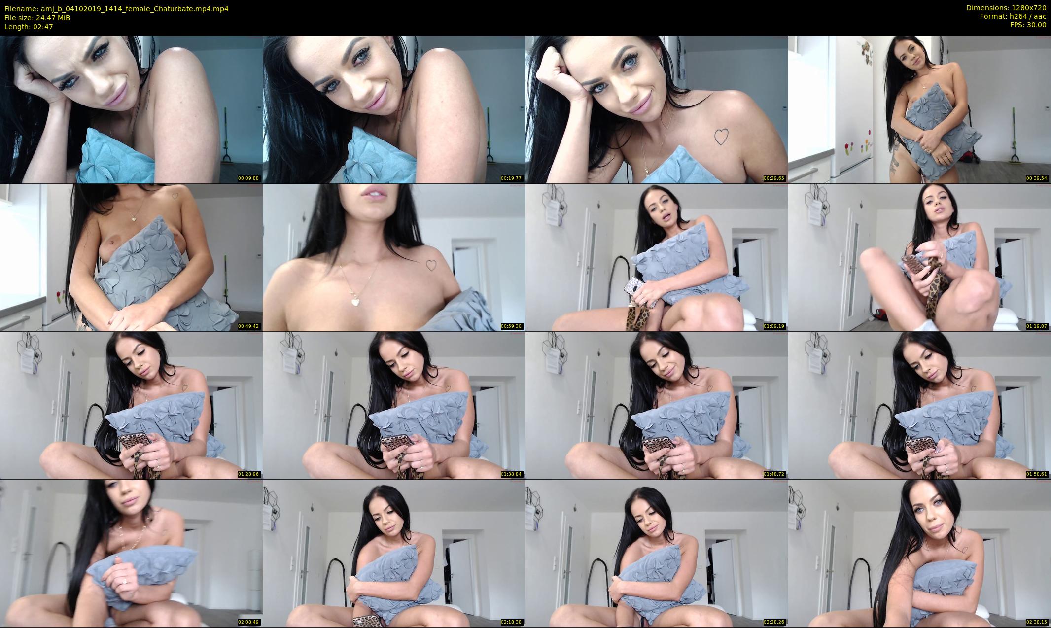 amj_b — 3 minute Chaturbate female cam show recording, 720p, Oct 4, 2019