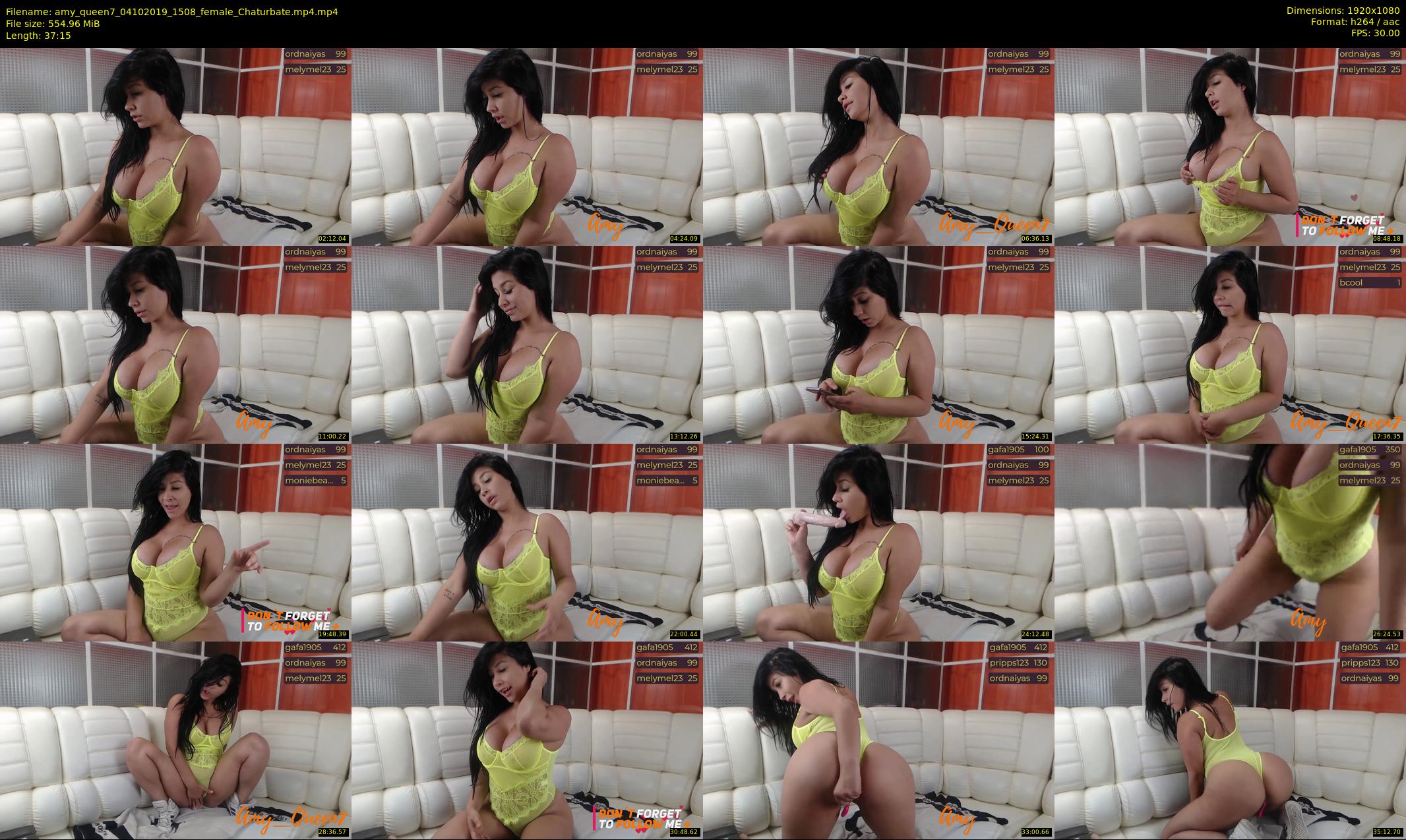 amy_queen7 — 38 minute Chaturbate female cam show recording, 1080p, Oct 4, 2019