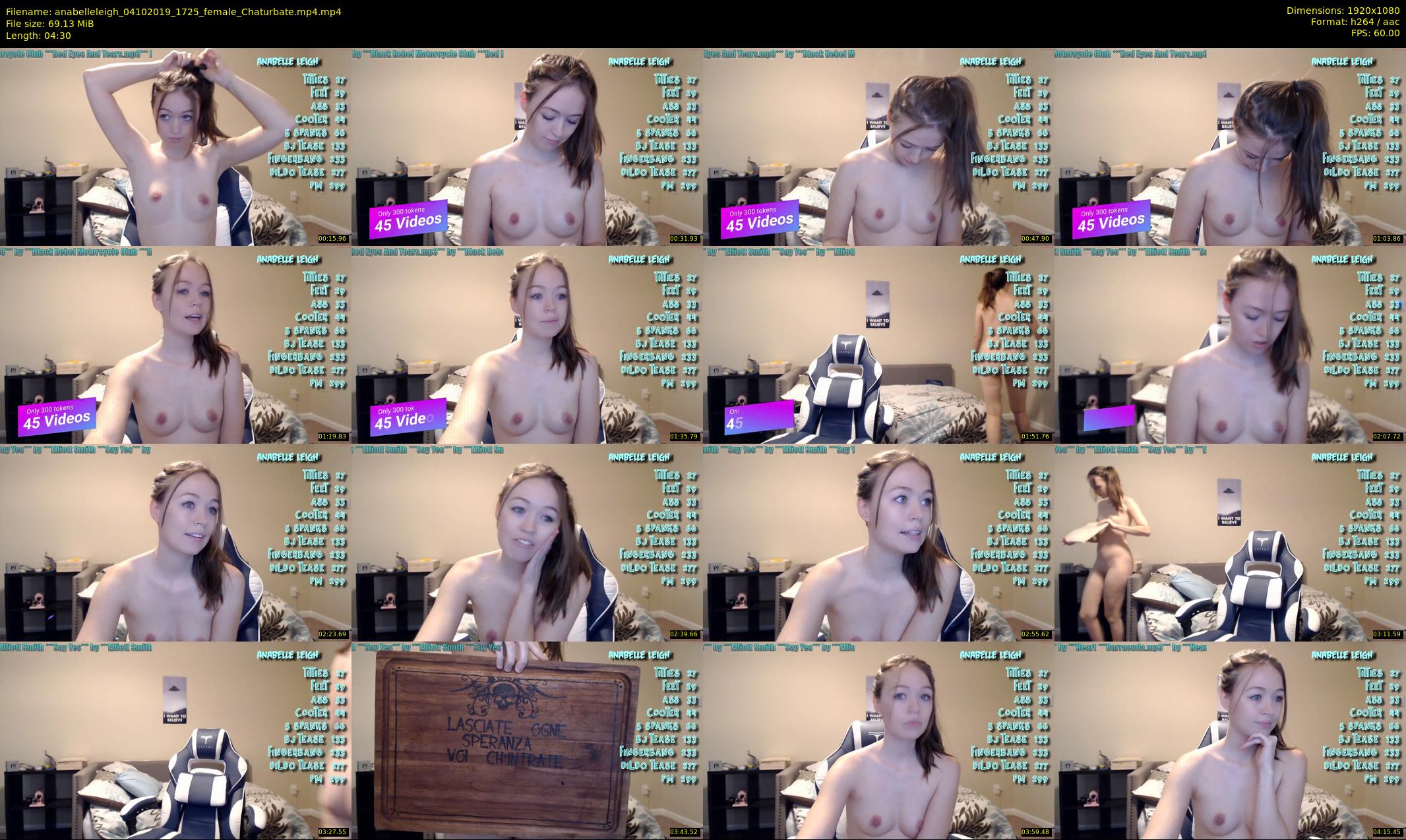 anabelleleigh — 5 minute Chaturbate female cam show recording, 1080p, Oct 4, 2019
