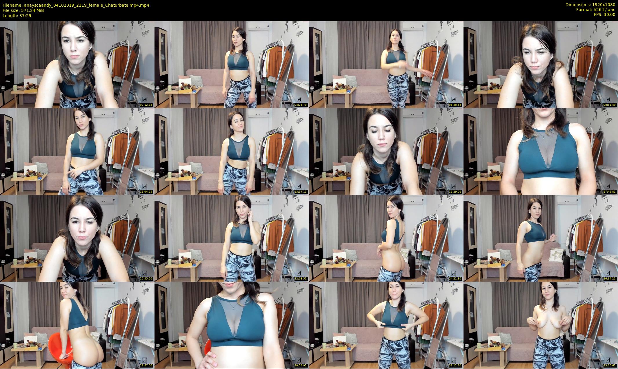 anayscaandy — 38 minute Chaturbate female cam show recording, 1080p, Oct 4, 2019