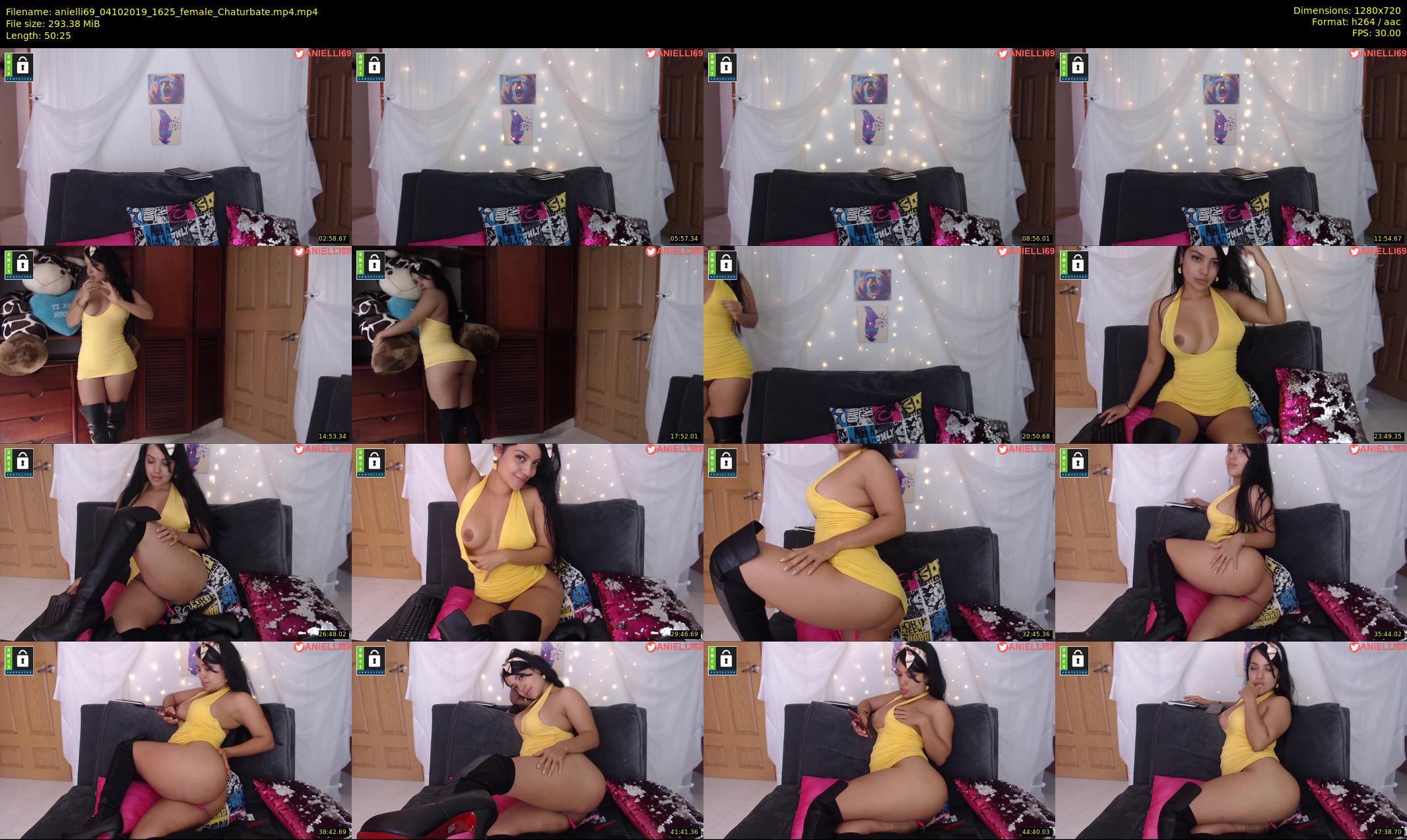 anielli69 — 51 minute Chaturbate female cam show recording, 720p, Oct 4, 2019