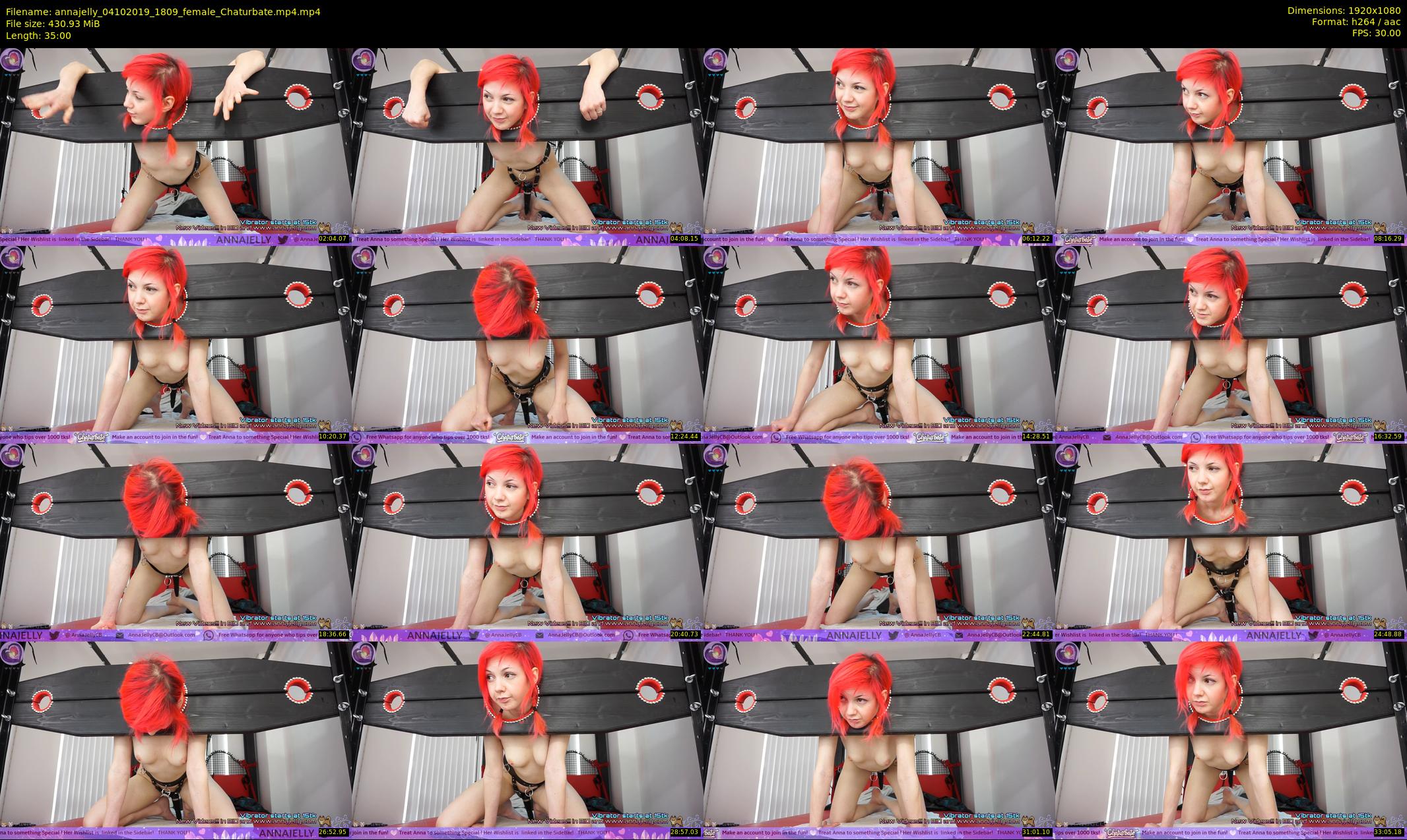 annajelly — 35 minute Chaturbate couple cam show recording, 1080p, Oct 4, 2019